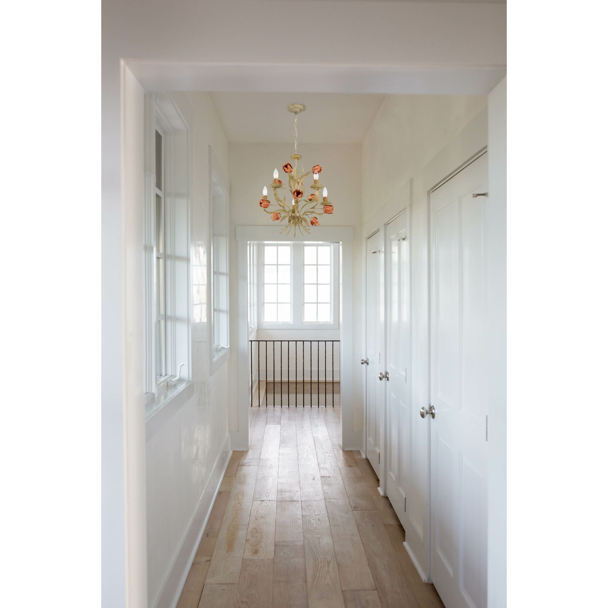 Southport 5 Light Sage Rose Chandelier 20"W x 22"H x 20"D