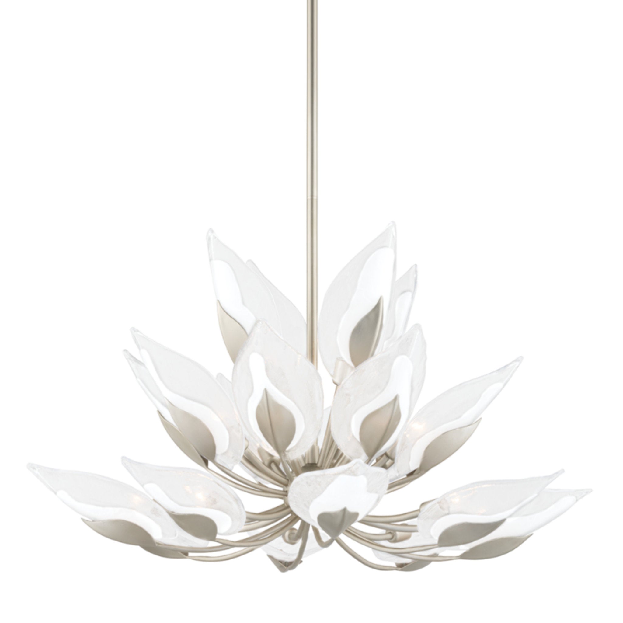 Blossom 20-Light Chandelier in Silver Leaf 40.5W x 26.75H