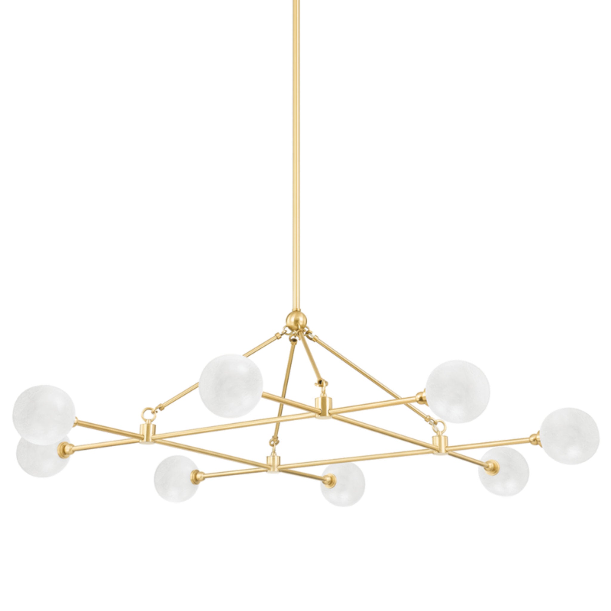 Andrews 8-Light Chandelier in Aged Brass 46L x 46W x 18.25H