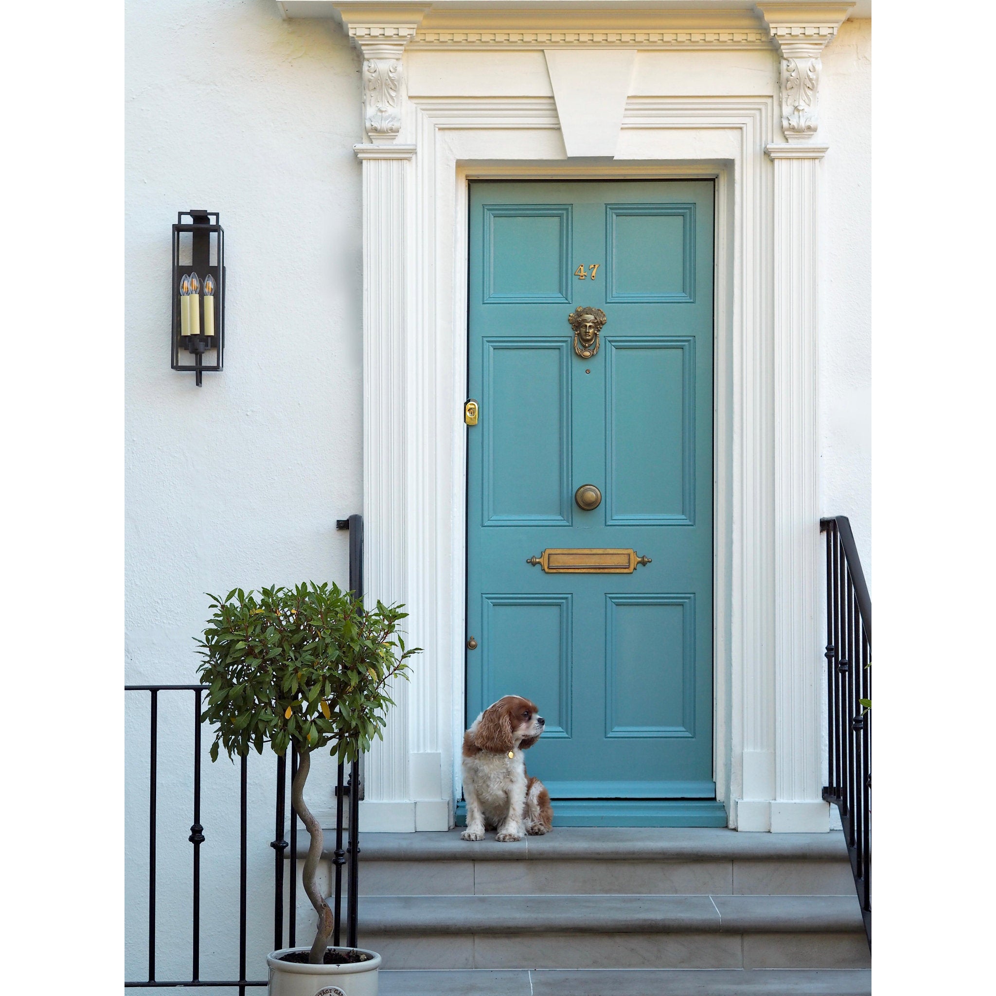 Beckham Wall Sconce 3-Light Outdoor LED in Forged Iron 6L x 6W x 21.5H