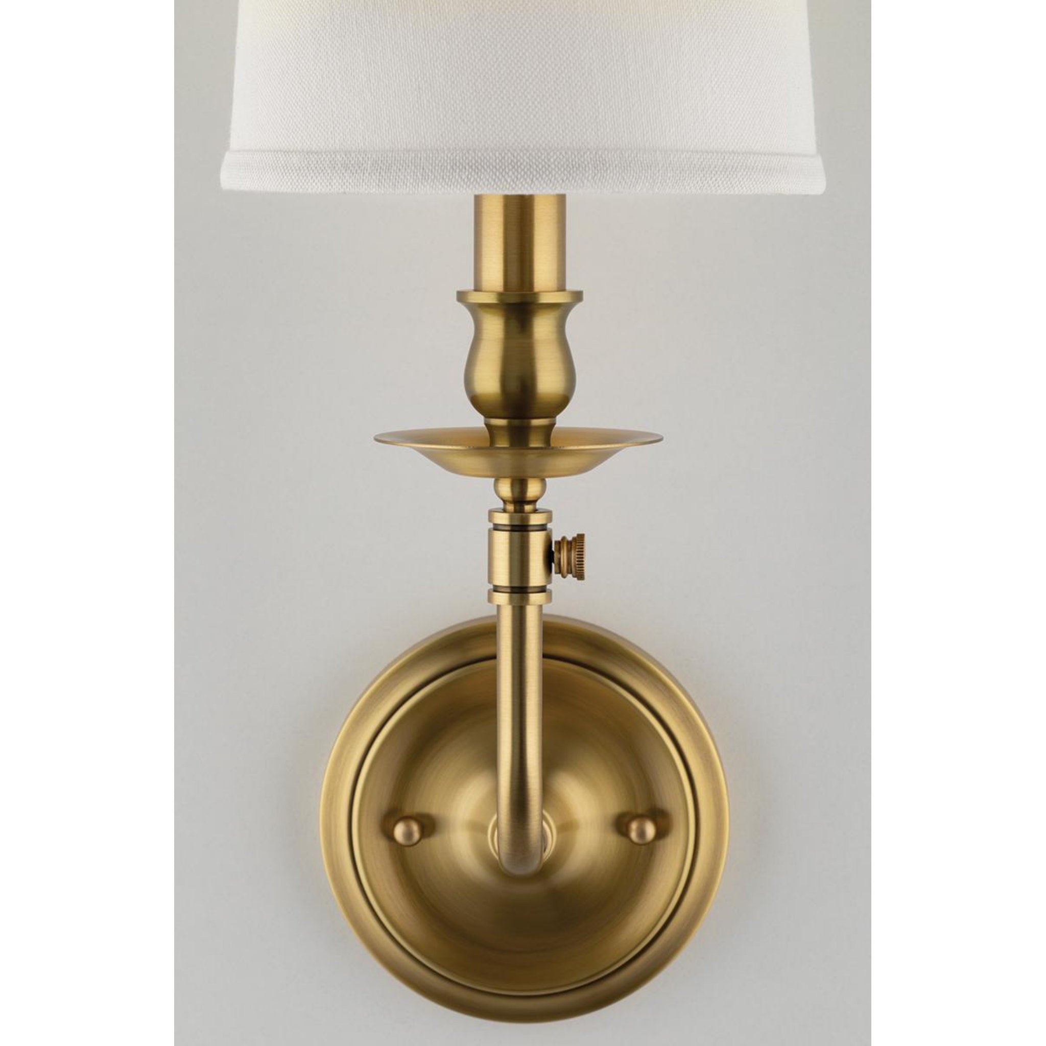 Logan 2-Light Wall Sconce in Aged Brass 16L x 16W x 18H