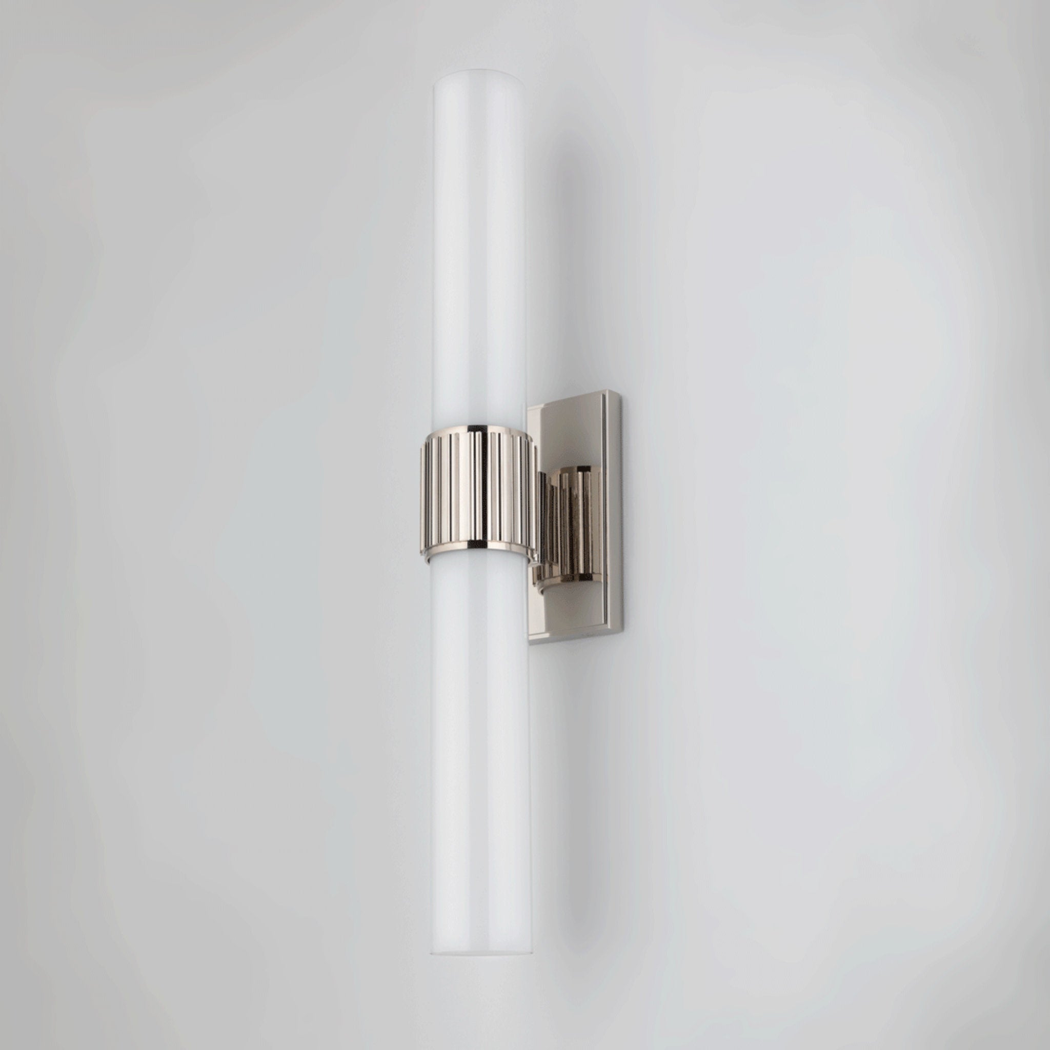 Fulton 2-Light Bath and Vanity in Polished Nickel 4.75L x 4.75W x 20.5H