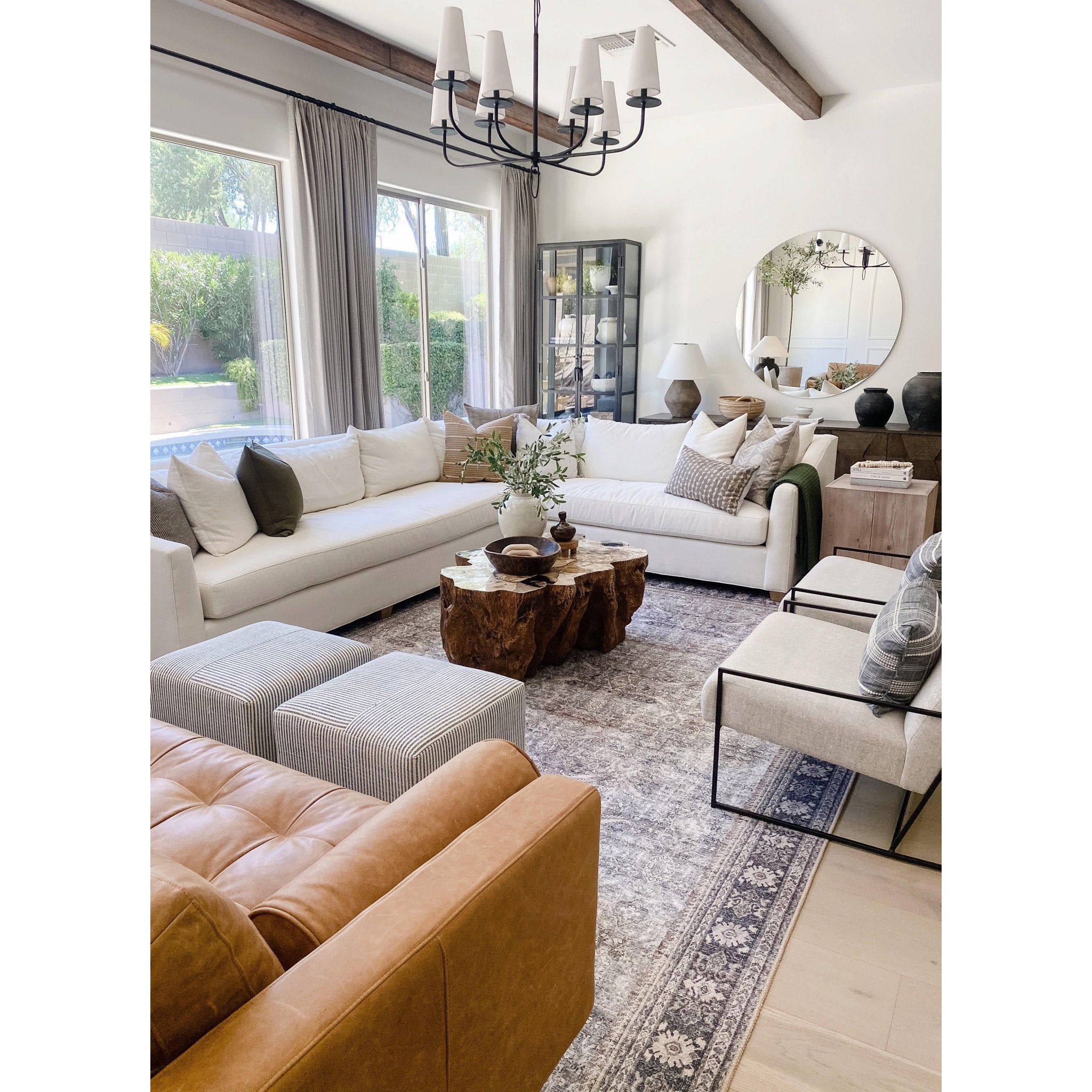 Calabria Table Lamp 1-Light LED in Sienna 22L x 22W x 23H