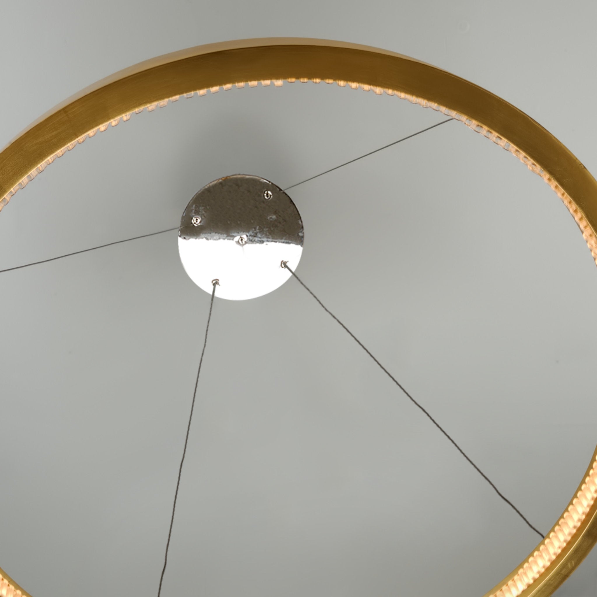 Jasmine 1-Light Chandelier in Gold Leaf 36L x 36W x 2.5H