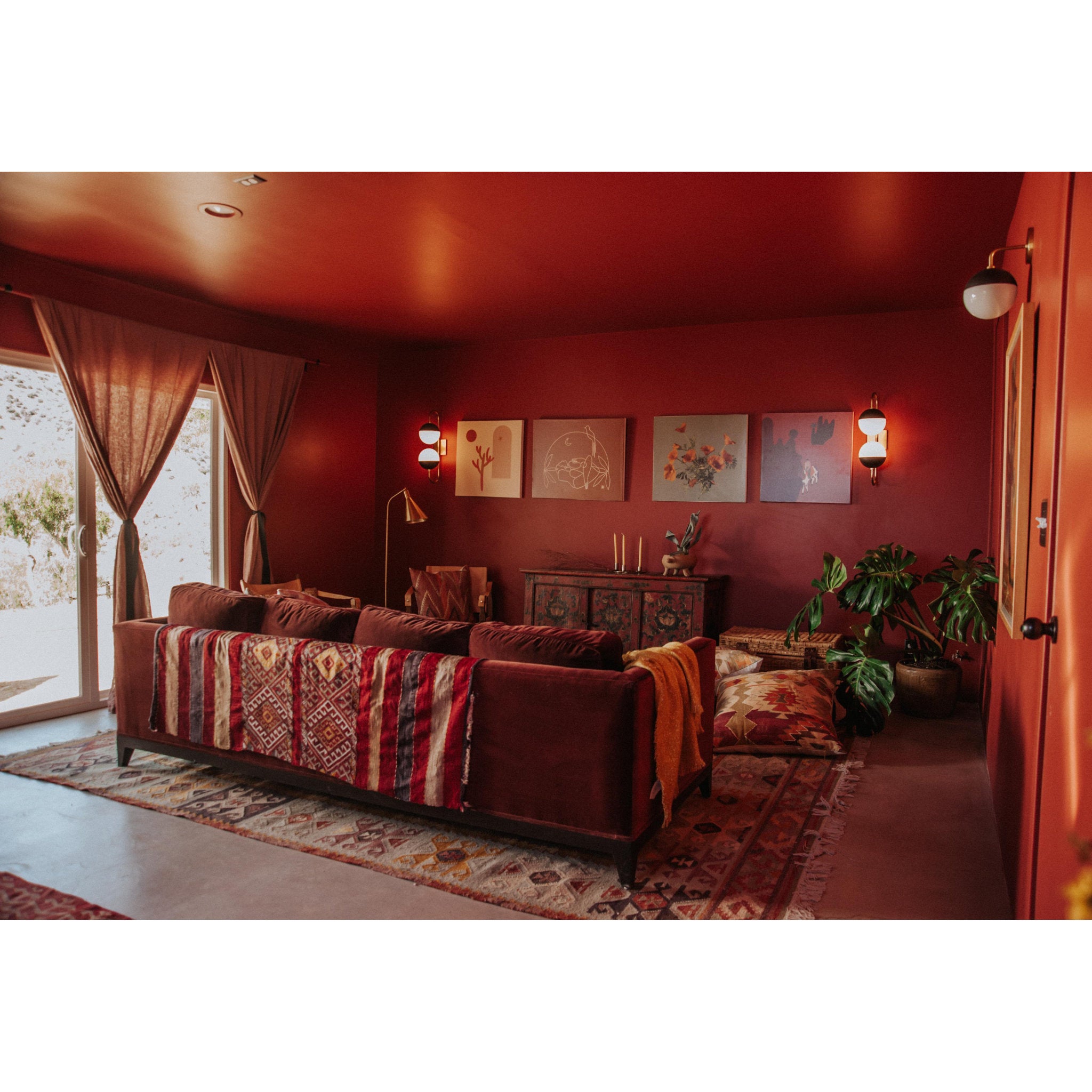 Renee 1-Light Wall Sconce in Aged Brass/Black 5.25L x 6.75W x 11.75H