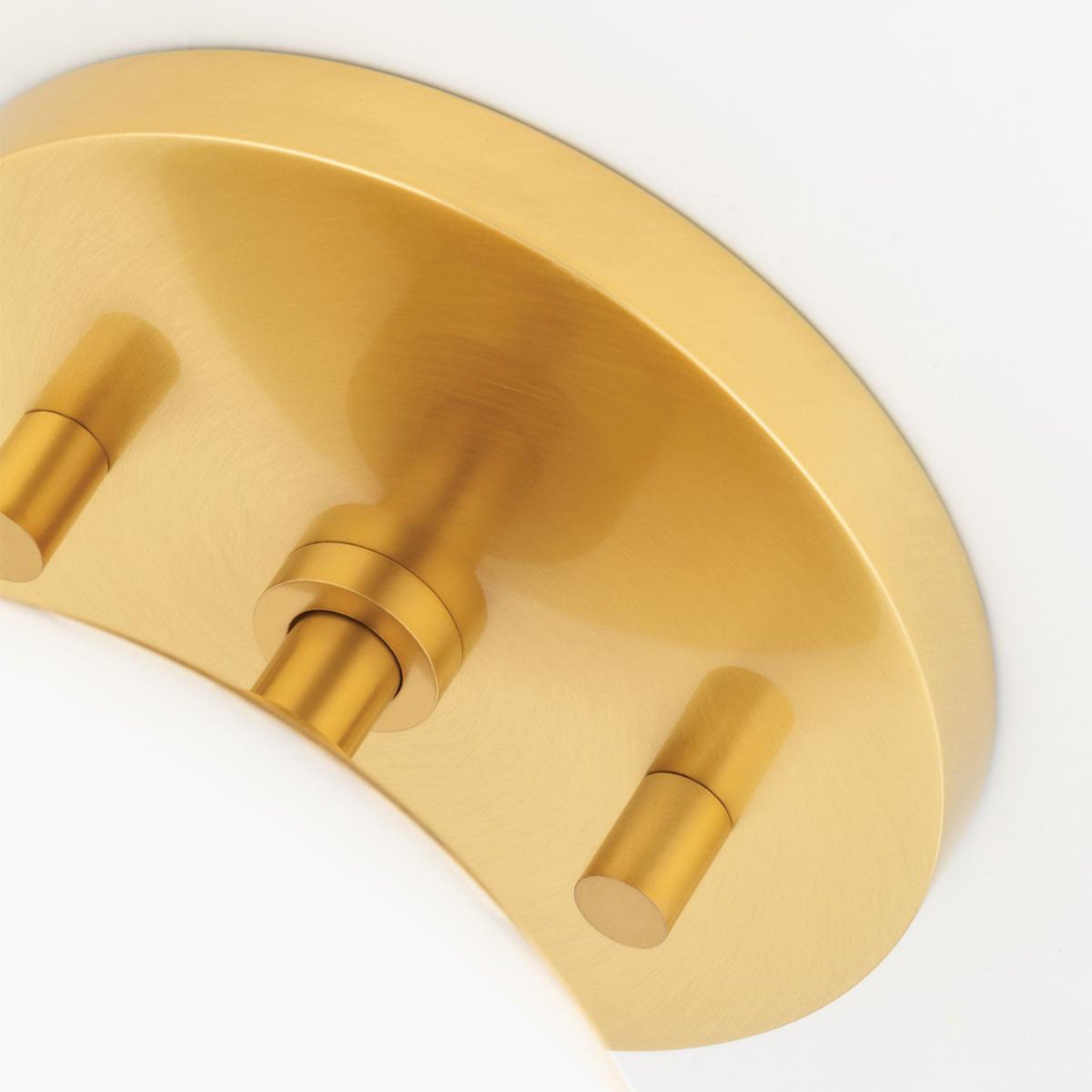 Stella 3-Light Semi Flush in Aged Brass 18.25L x 18.25W x 10.5H