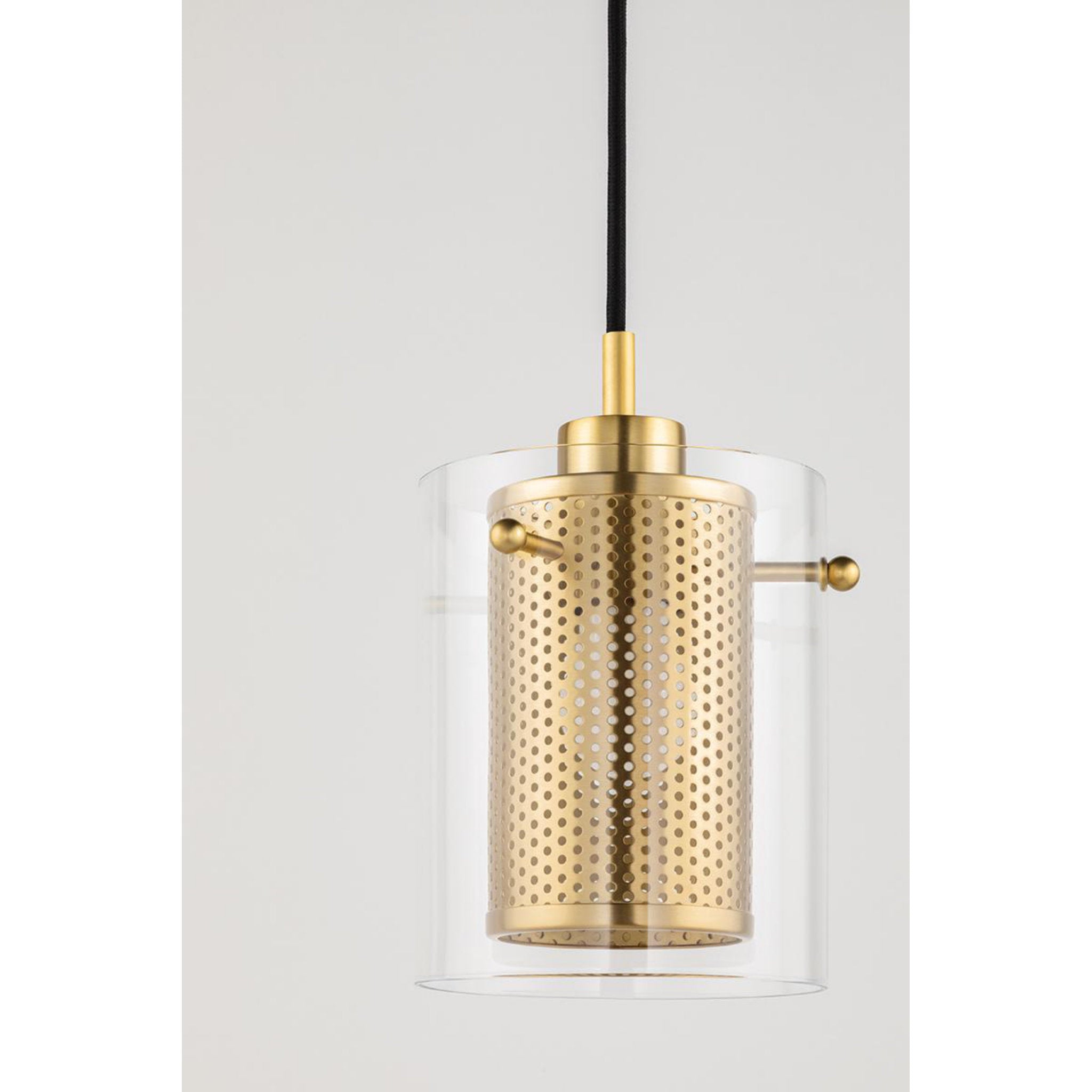 Elanor 1-Light Pendant in Aged Brass 29.75L x 5.5W x 8.75H