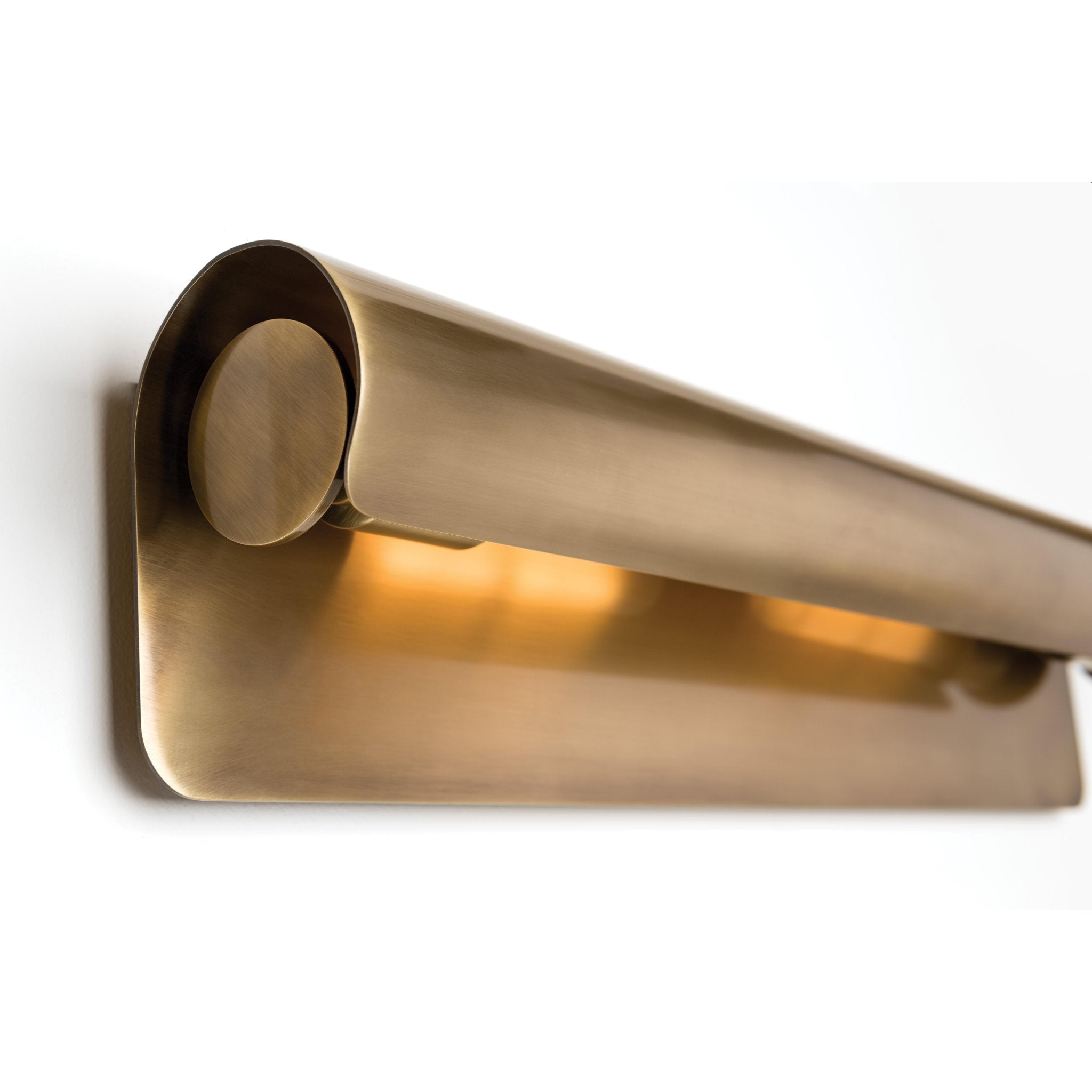 Accord 1-Light Wall Sconce in Aged Brass 5.5L x 5.5W x 13H