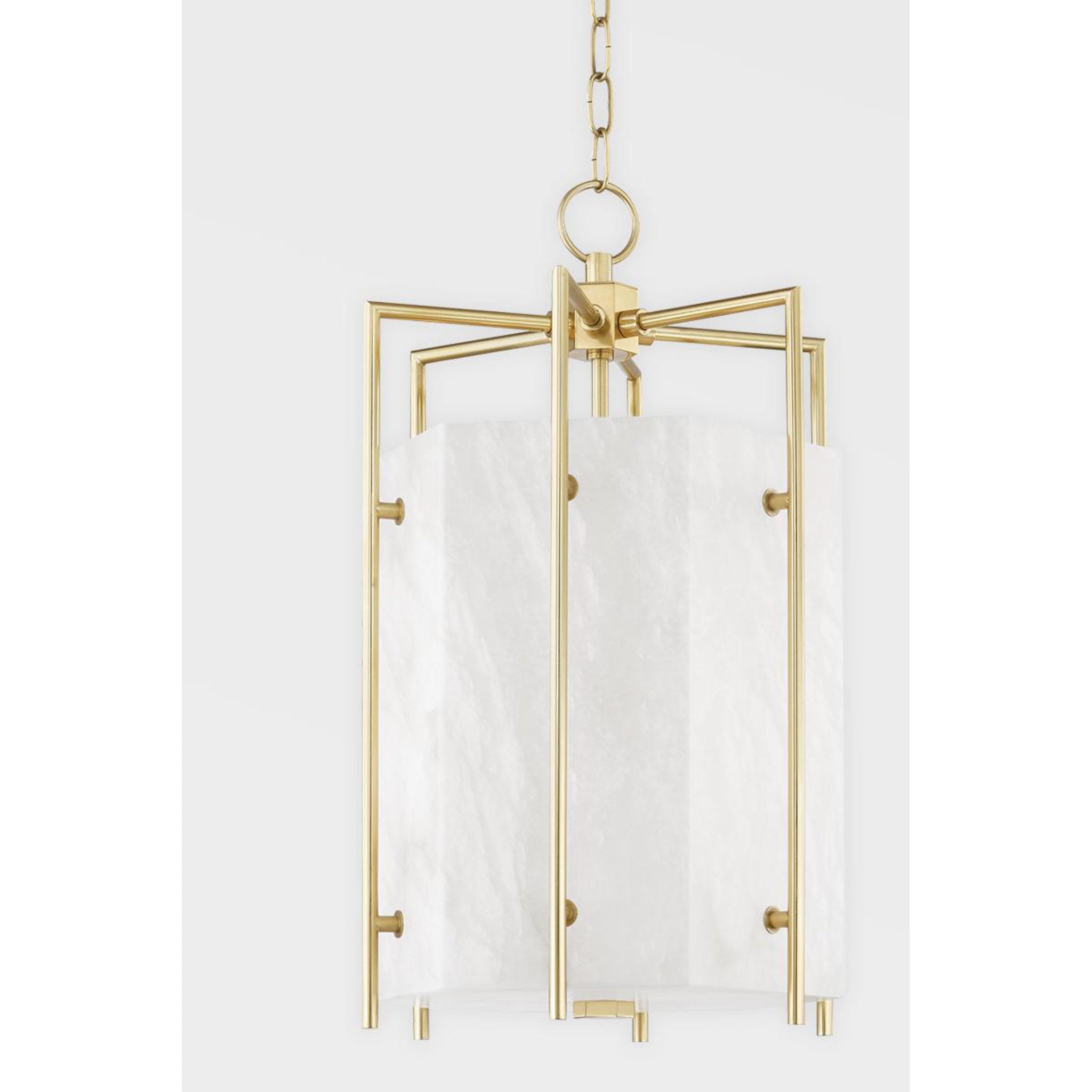 Flatbush 6-Light Lantern in Aged Brass 19L x 19W x 32.5H