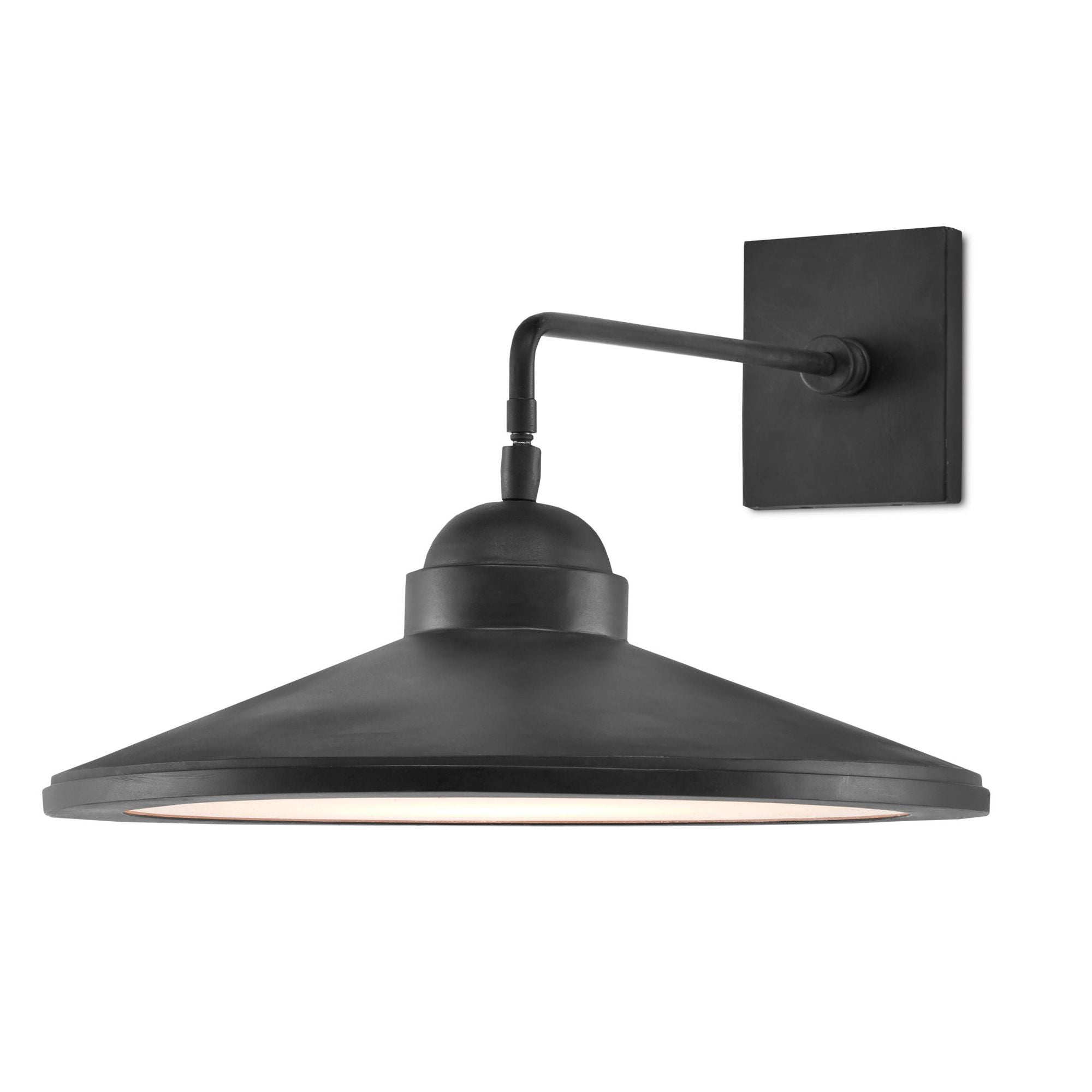 Ditchley Black Wall Sconce - Black Bronze/White