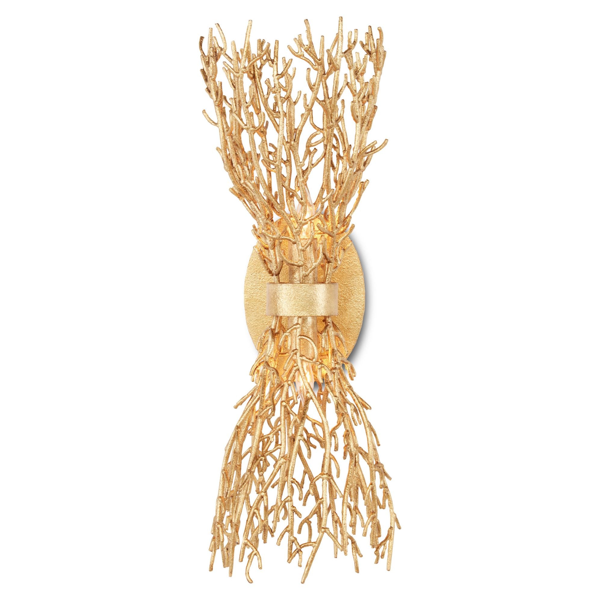 Sea Fan Gold Wall Sconce - Gold Gilt