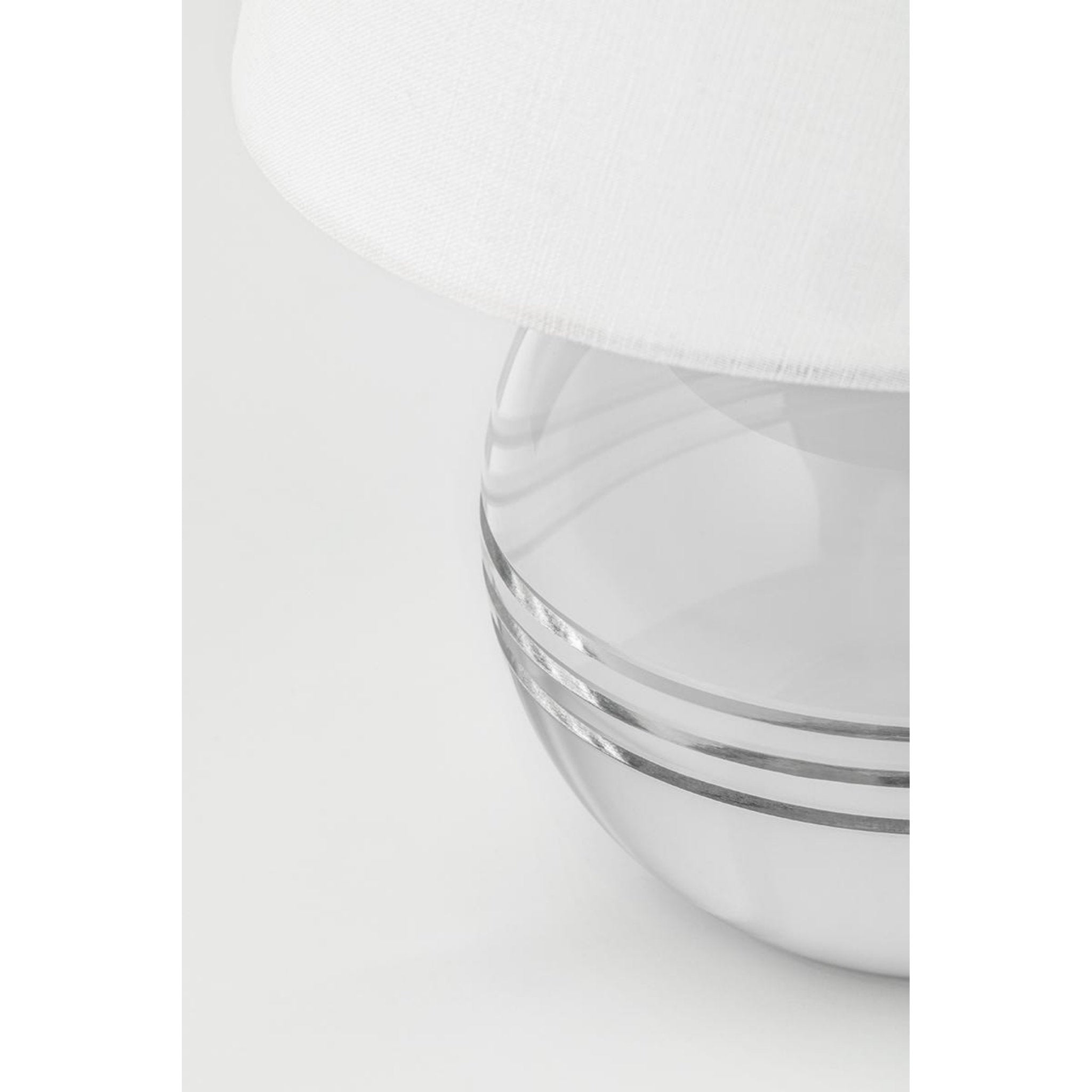 Nicole 1-Light Table Lamp in Polished Nickel 4.25L x 8.5W x 12.75H