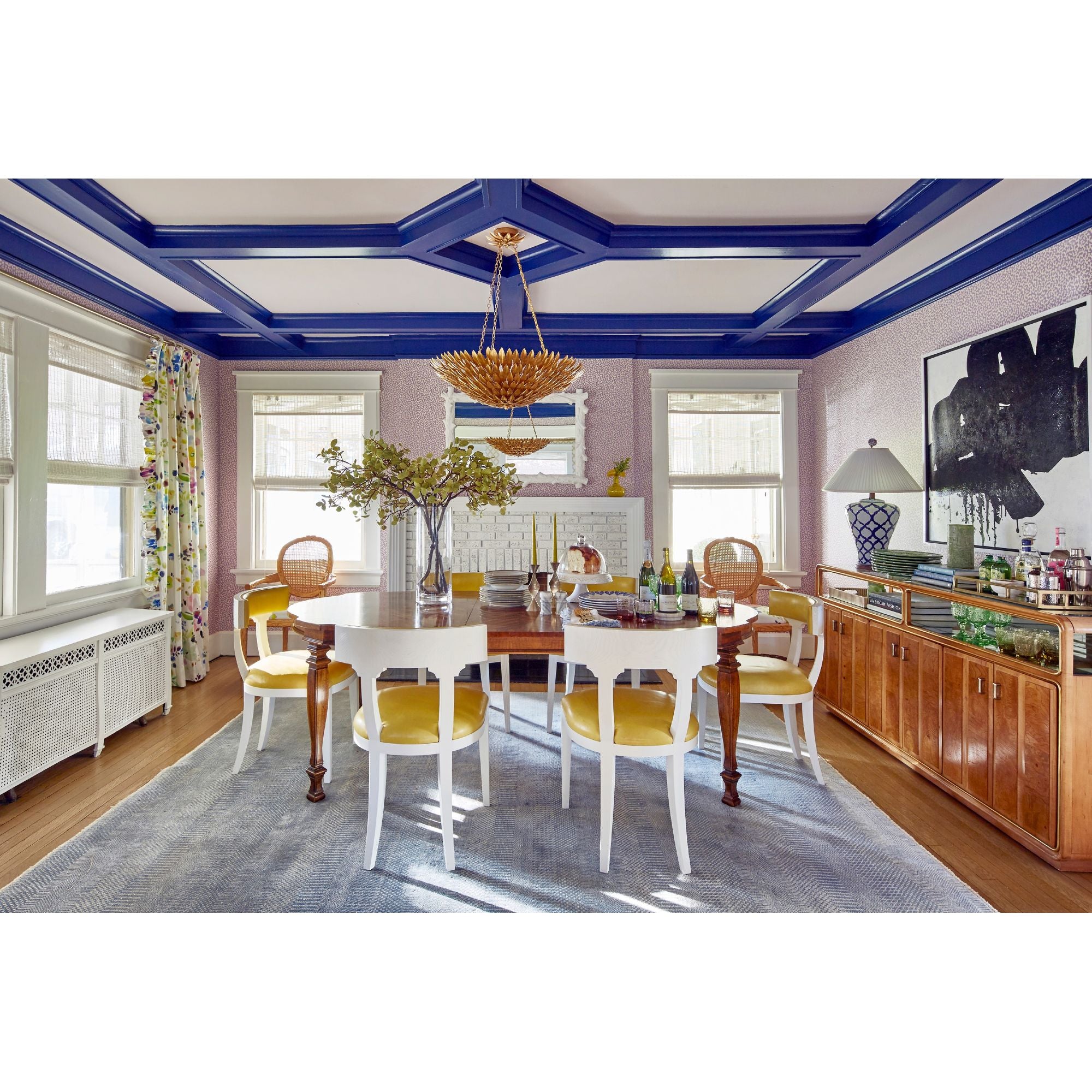 Broche 6 Light Antique Gold Leaf Chandelier 24.5"W x 11"H x 24.5"D