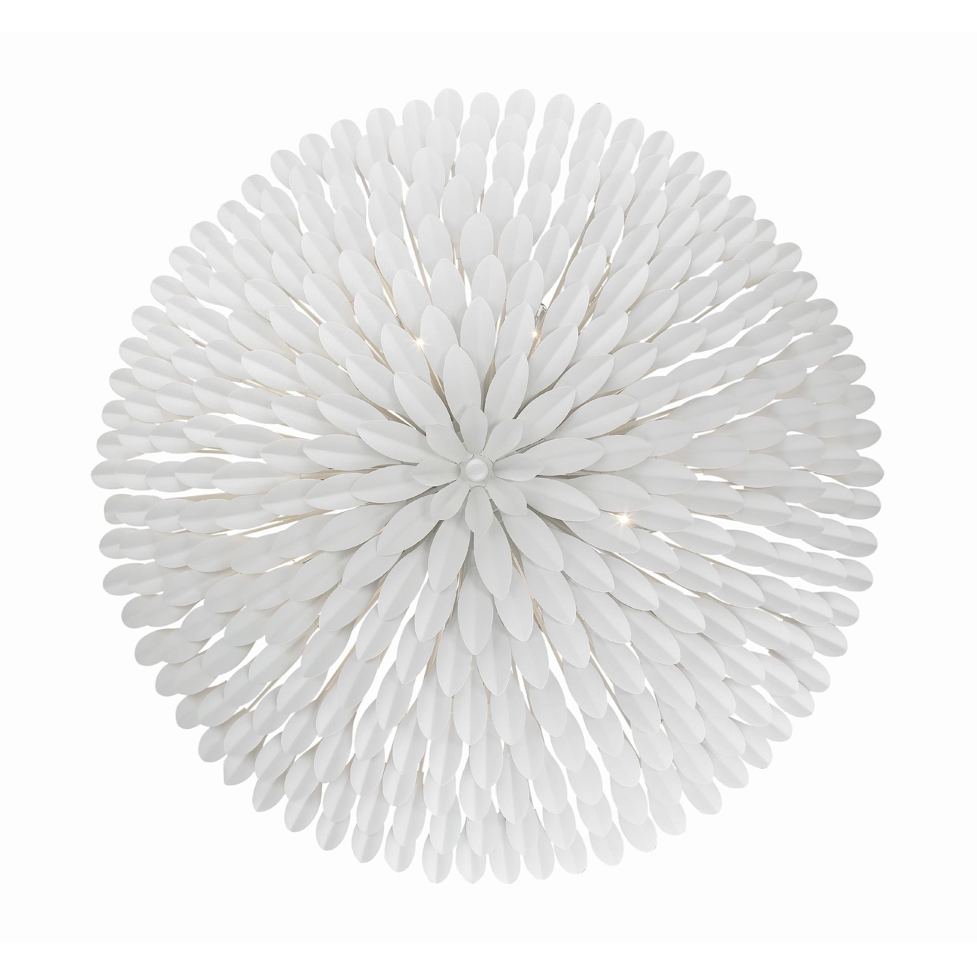 Broche 24.5'' Matte White Chandelier White 24.5"W x 11"H x 24.5"D