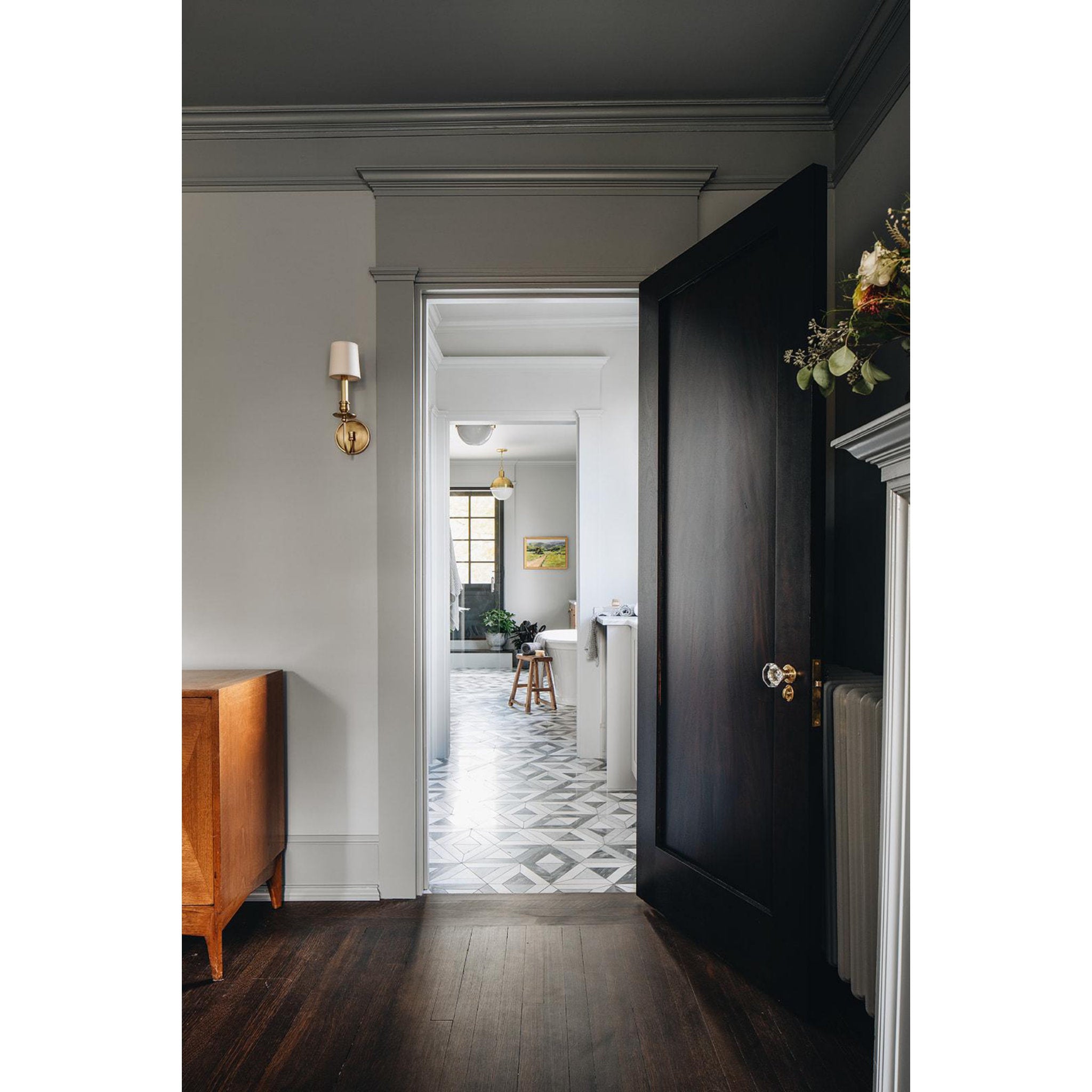 Lambert 1-Light Pendant in Aged Brass 12.5L x 12.5W x 16H