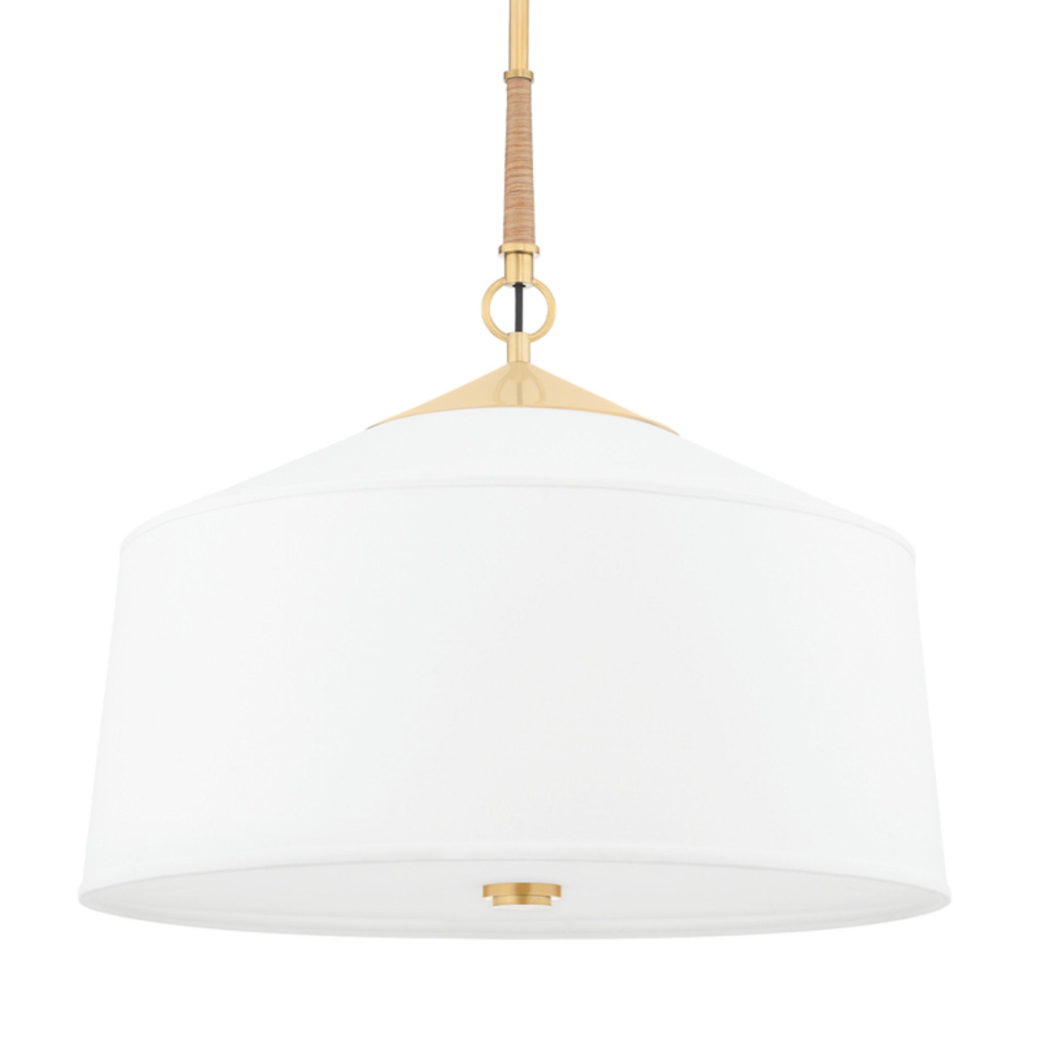 White Plains 3-Light Pendant in Aged Brass 22.25L x 22.25W x 22.5H