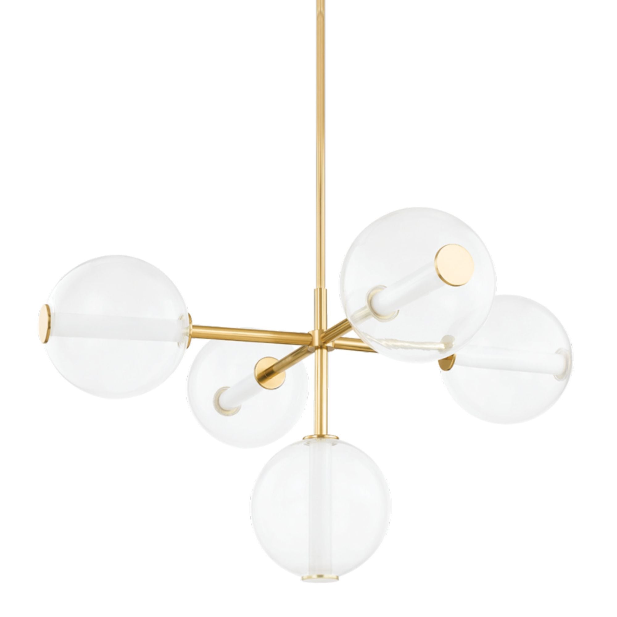 Richford 5-Light Chandelier in Aged Brass 48L x 48W x 26.25H