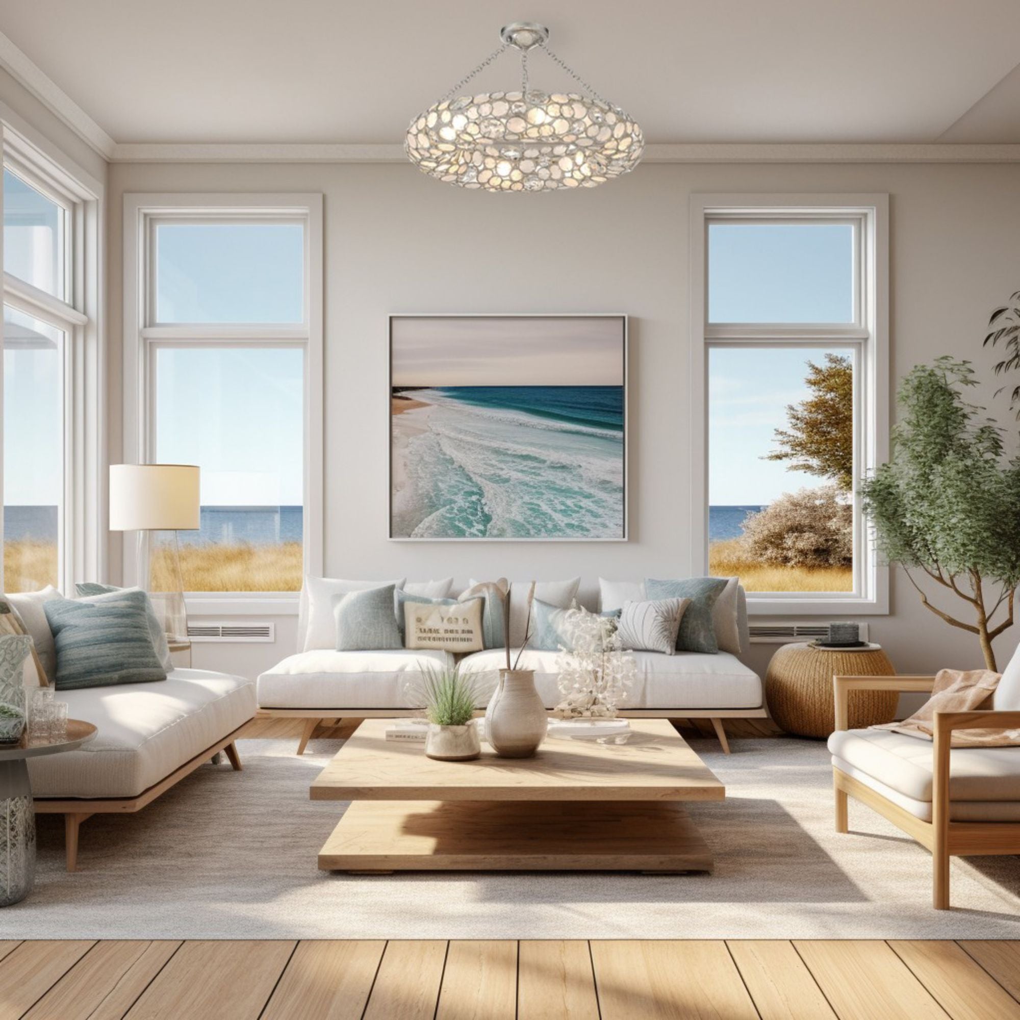 Palla 24'' Antique Silver Semi Flush Mount Silver 24"W x 5.25"H x 24"D