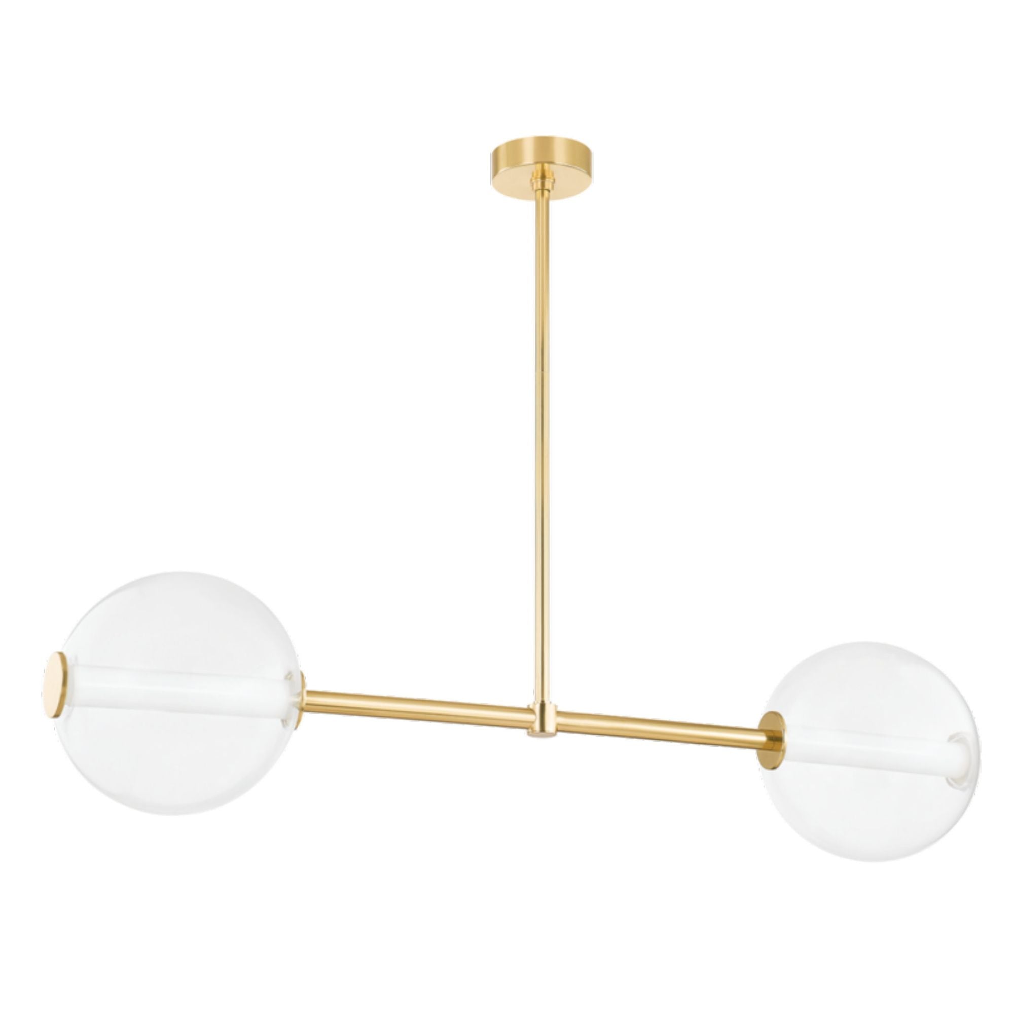 Richford 2-Light Linear in Aged Brass 50.75L x 50.75W x 11.75H