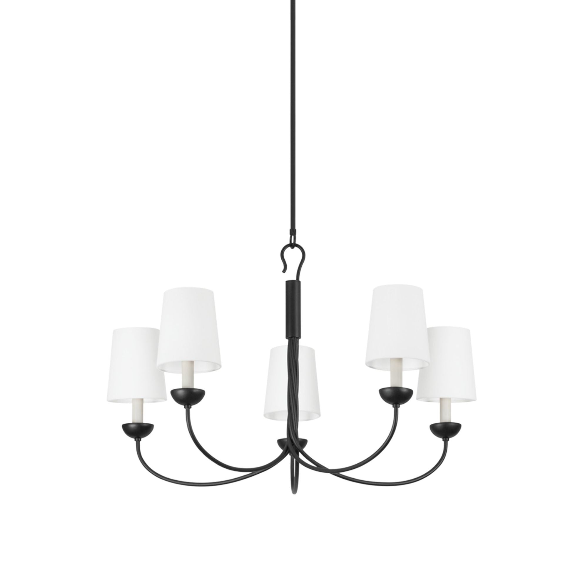 Montpelier 5-Light Chandelier in Aged Iron 34L x 34W x 21.25H