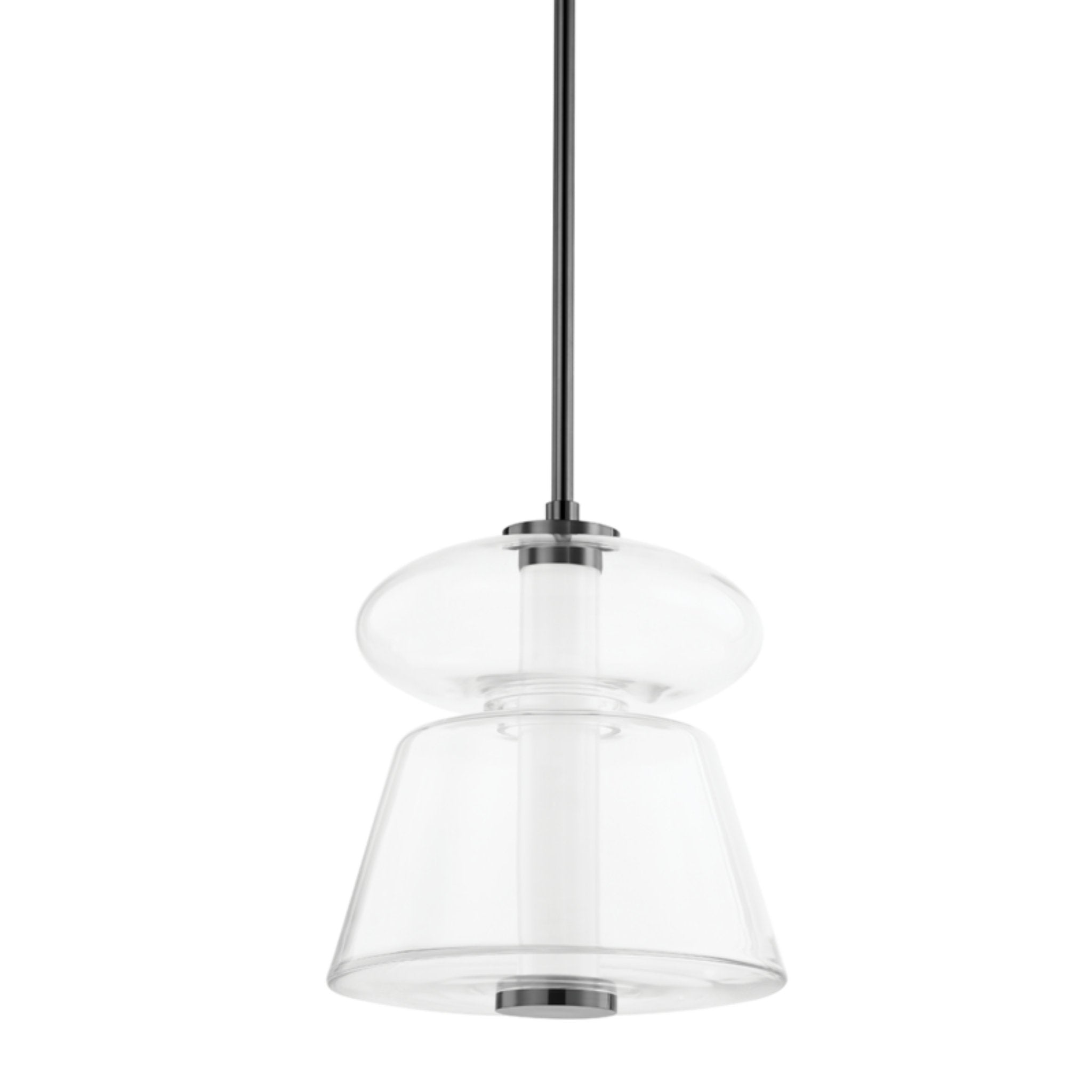 Palermo 1-Light Pendant in Black Nickel 13L x 13W x 14.75H