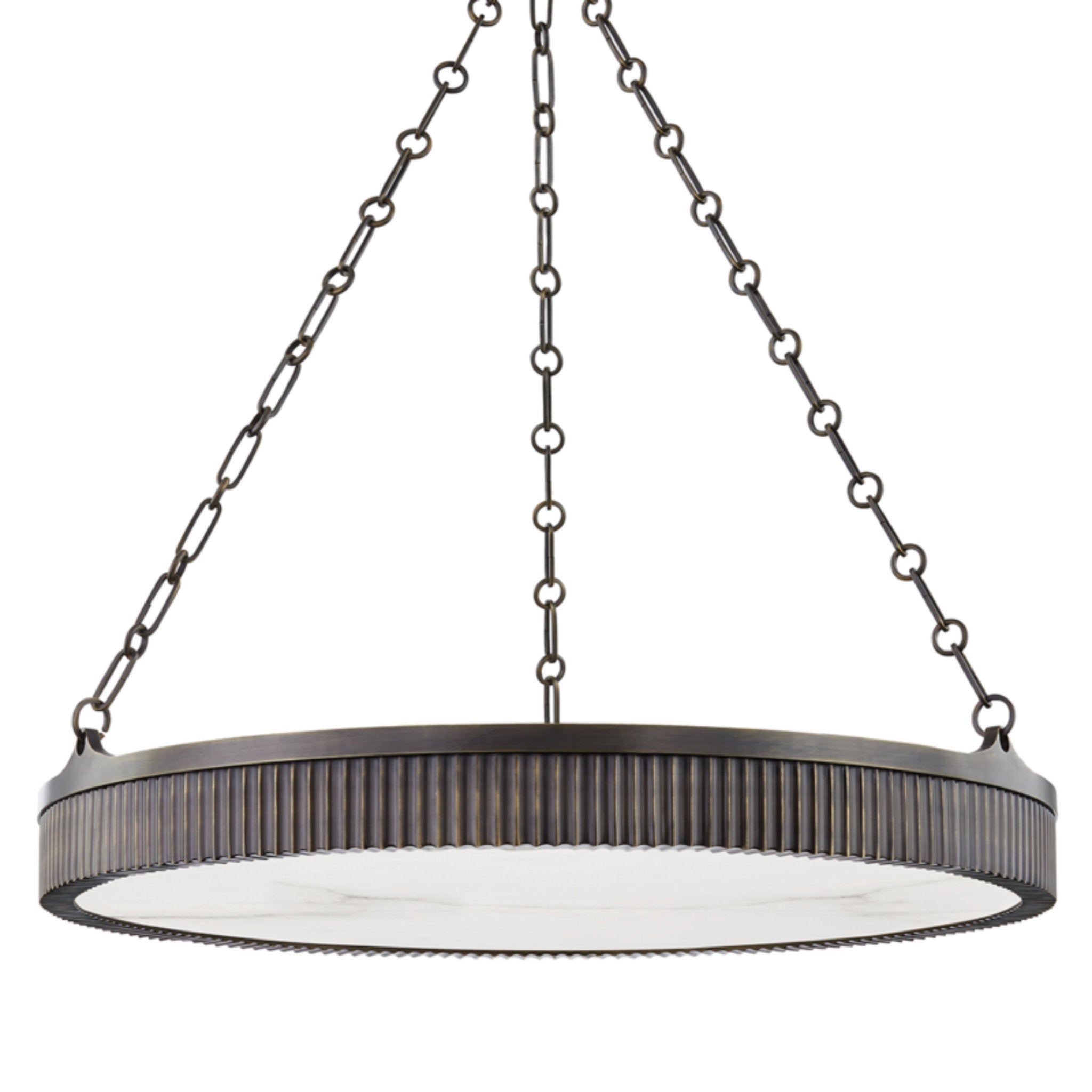 Lynden 8-Light Chandelier in Distressed Bronze 30W x 4.25H