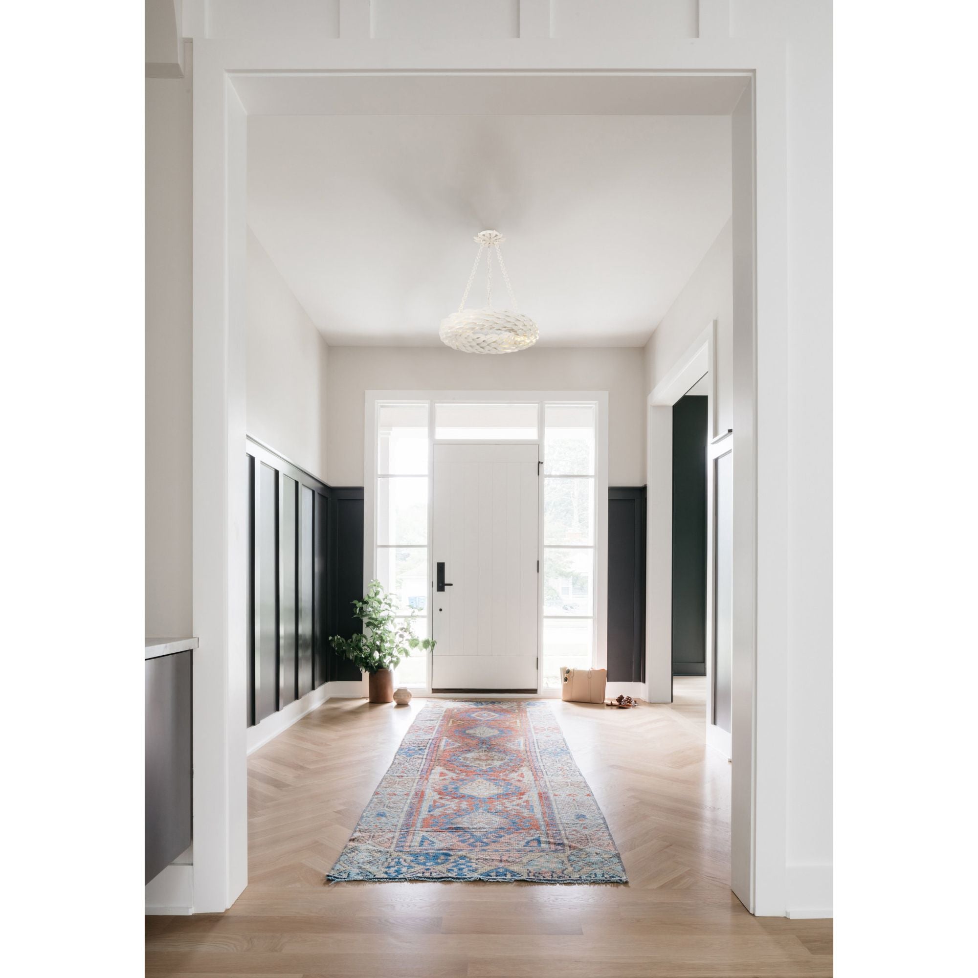 Broche 18'' LED Matte White Chandelier White 18"W x 3.75"H x 18"D