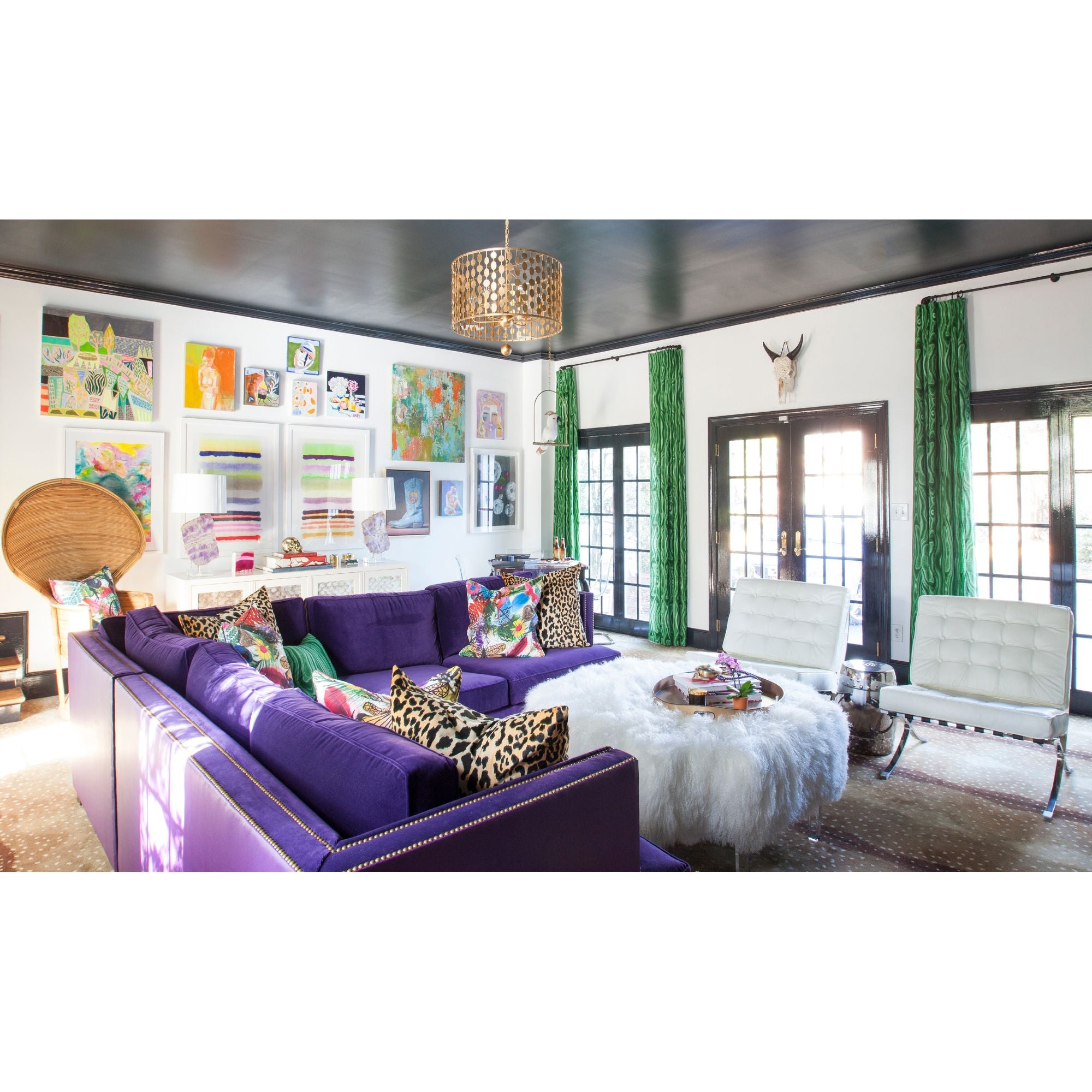 Layla 3 Light Antique Gold Flush Mount 15"W x 13.75"H x 15"D