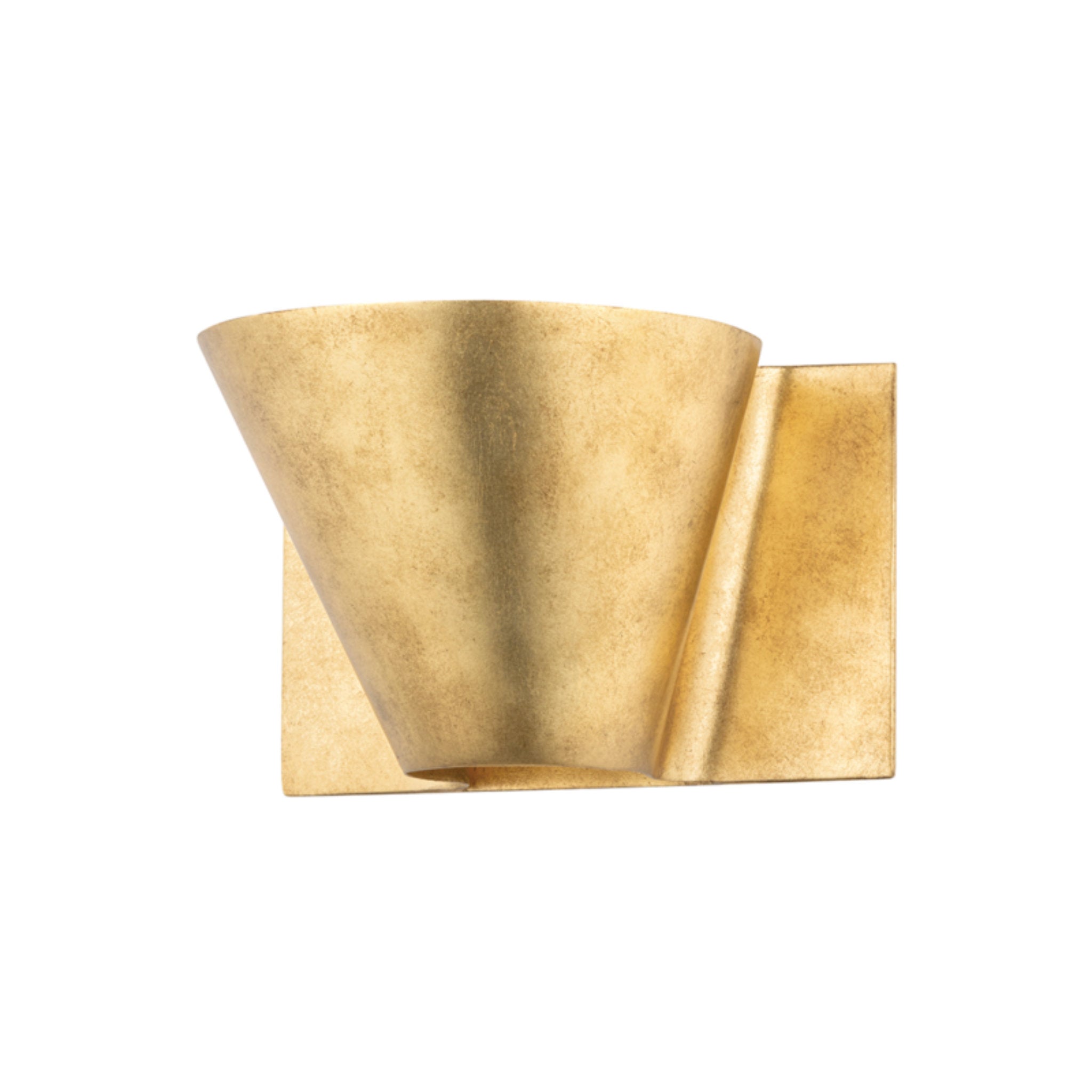 Reeve 1-Light Wall Sconce in Vintage Gold Leaf 8L x 8W x 5H