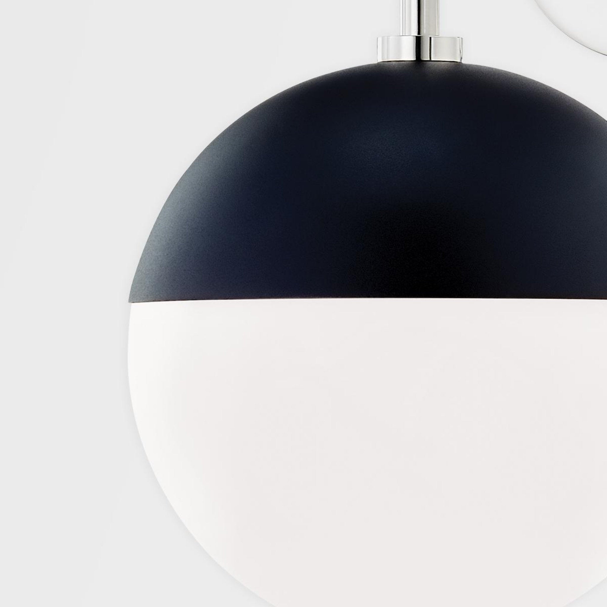 Renee 1-Light Pendant in Aged Brass/Black 14L x 6.75W x 10H