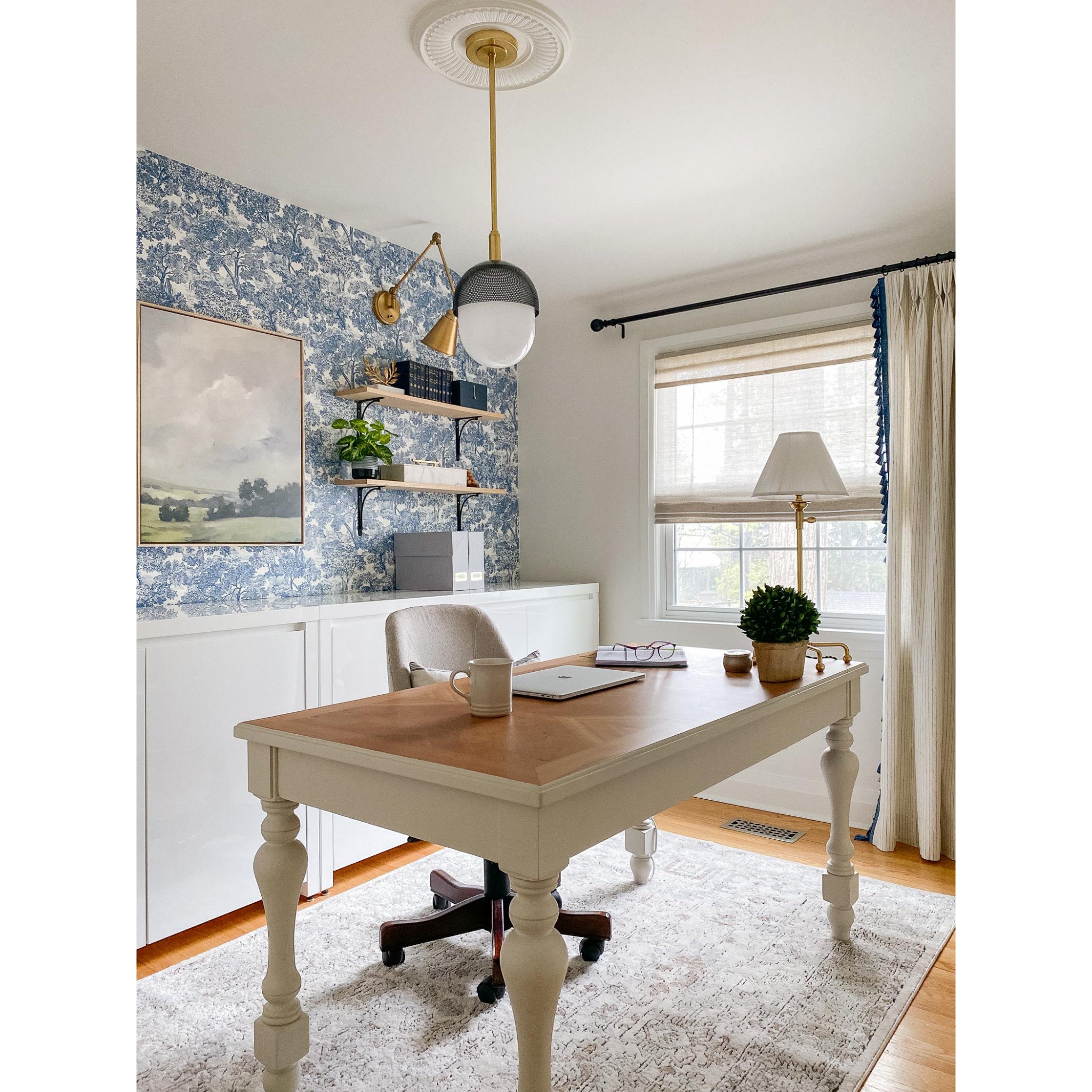 Classic No.1 1-Light Table Lamp in Aged Brass by Mark D. Sikes 10L x 10W x 24H