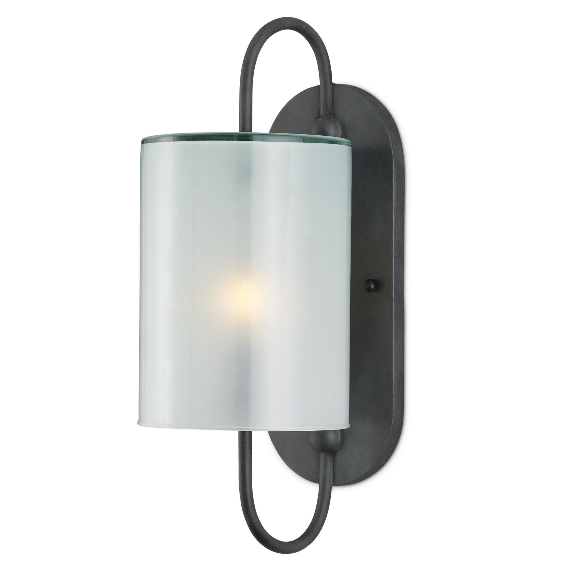Glacier Bronze Wall Sconce - Antique Bronze/Frosted White