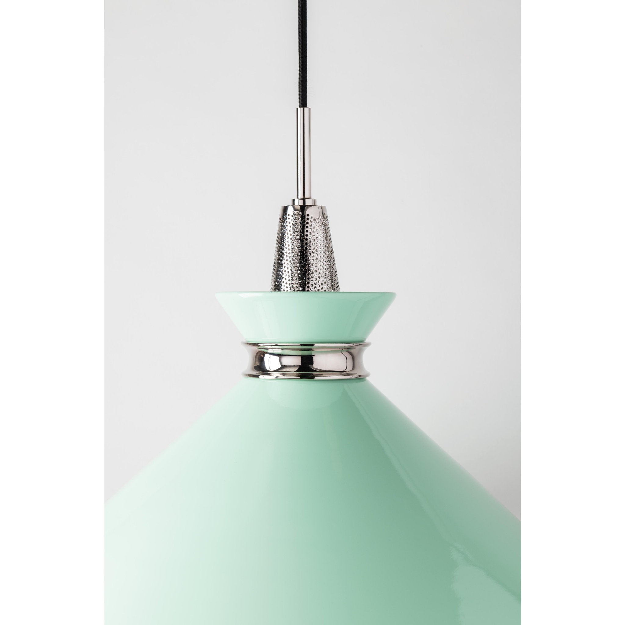 Kiki 1-Light Pendant in Aged Brass/Pink 14L x 14W x 13.25H