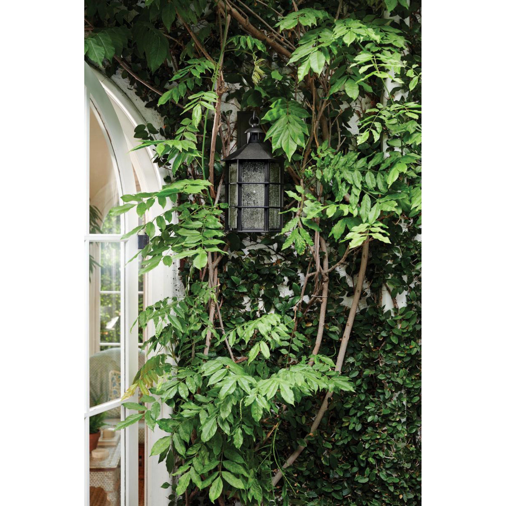 Lake County 4-Light Exterior Wall Sconce in French Iron by Mark D. Sikes 11.5W x 21H