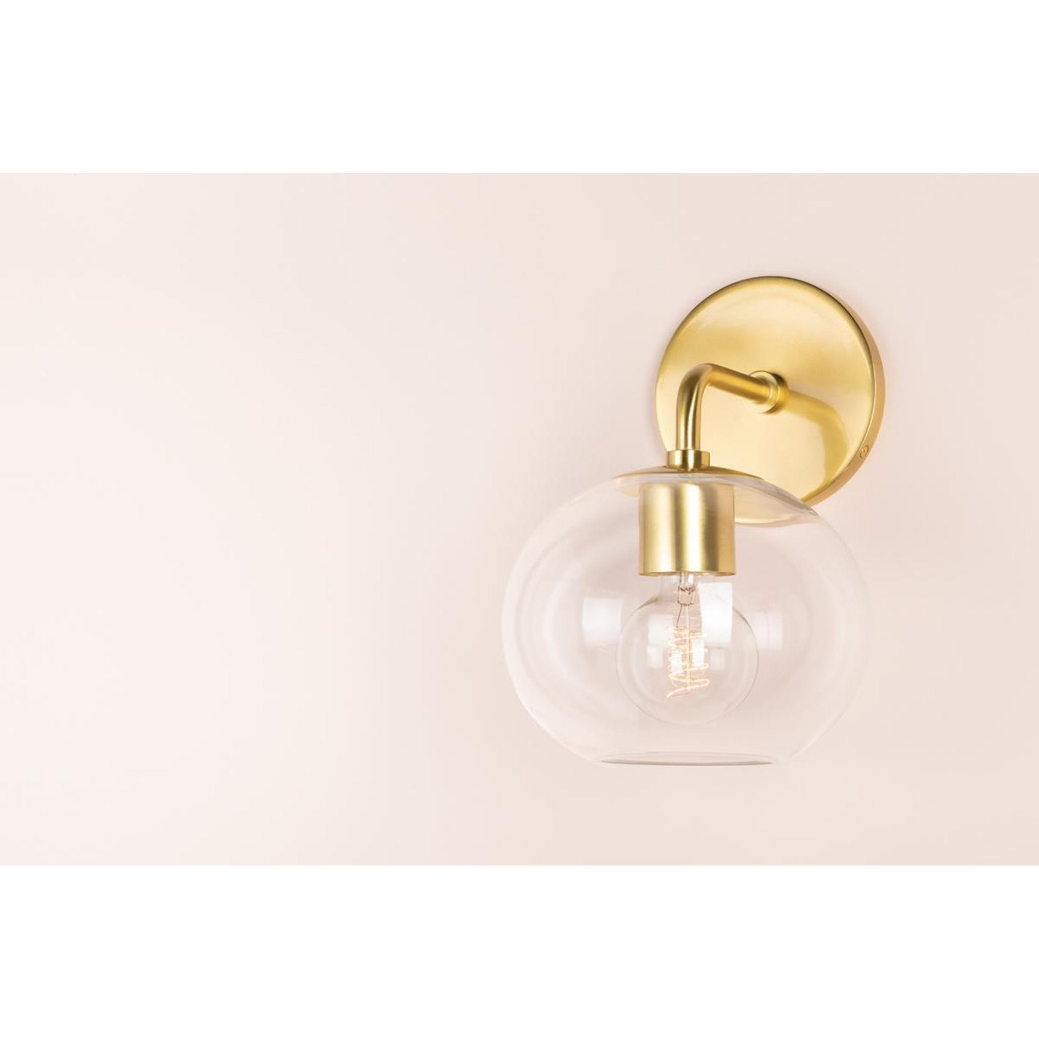 Margot 1-Light Pendant in Aged Brass 18.25L x 16W x 13H