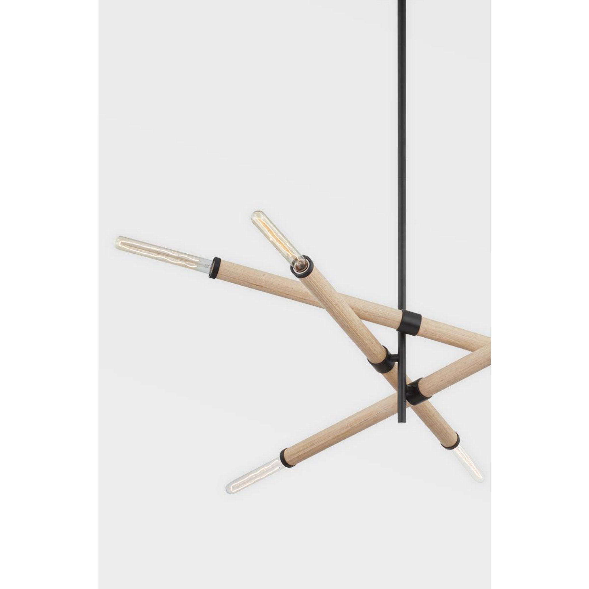 Cruiz Chandelier 6-Light LED in Soft Black 50.75L x 50.75W x 28H