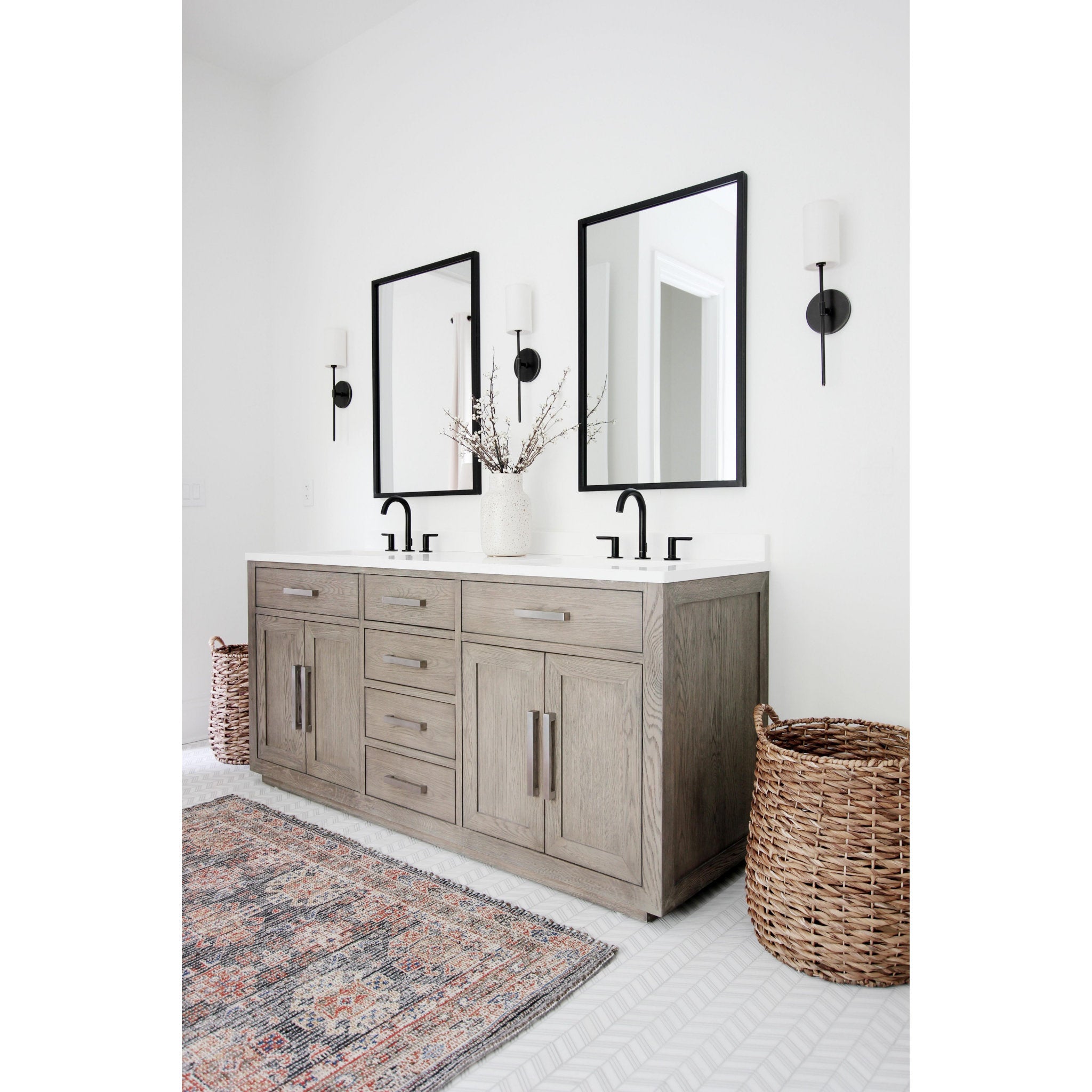 Olivia 1-Light Wall Sconce in Old Bronze 4.75L x 4.75W x 18.75H