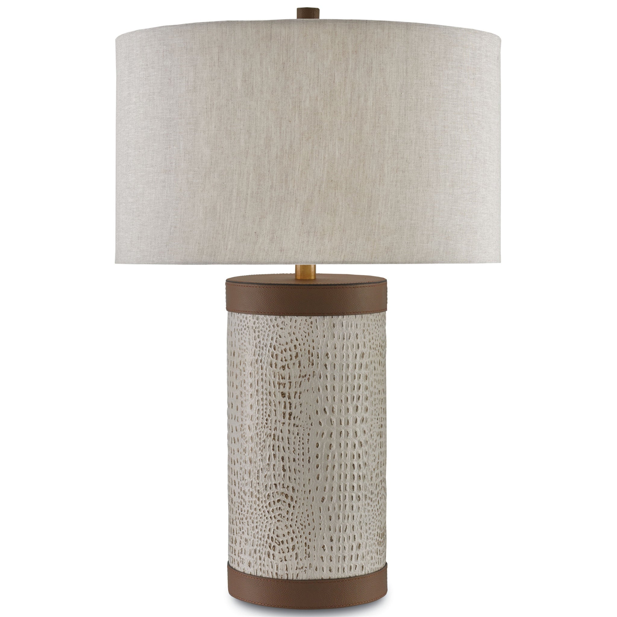 Baptiste Table Lamp - Ivory/Brown/Brushed Brass