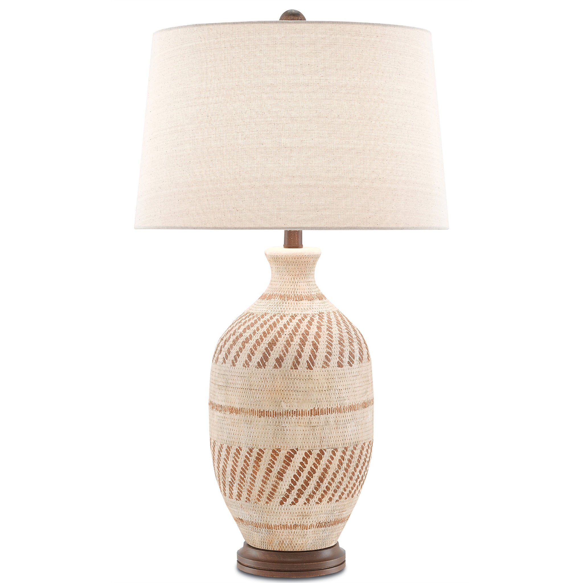 Faiyum Table Lamp - Tan/Brown/Hand Rubbed Bronze