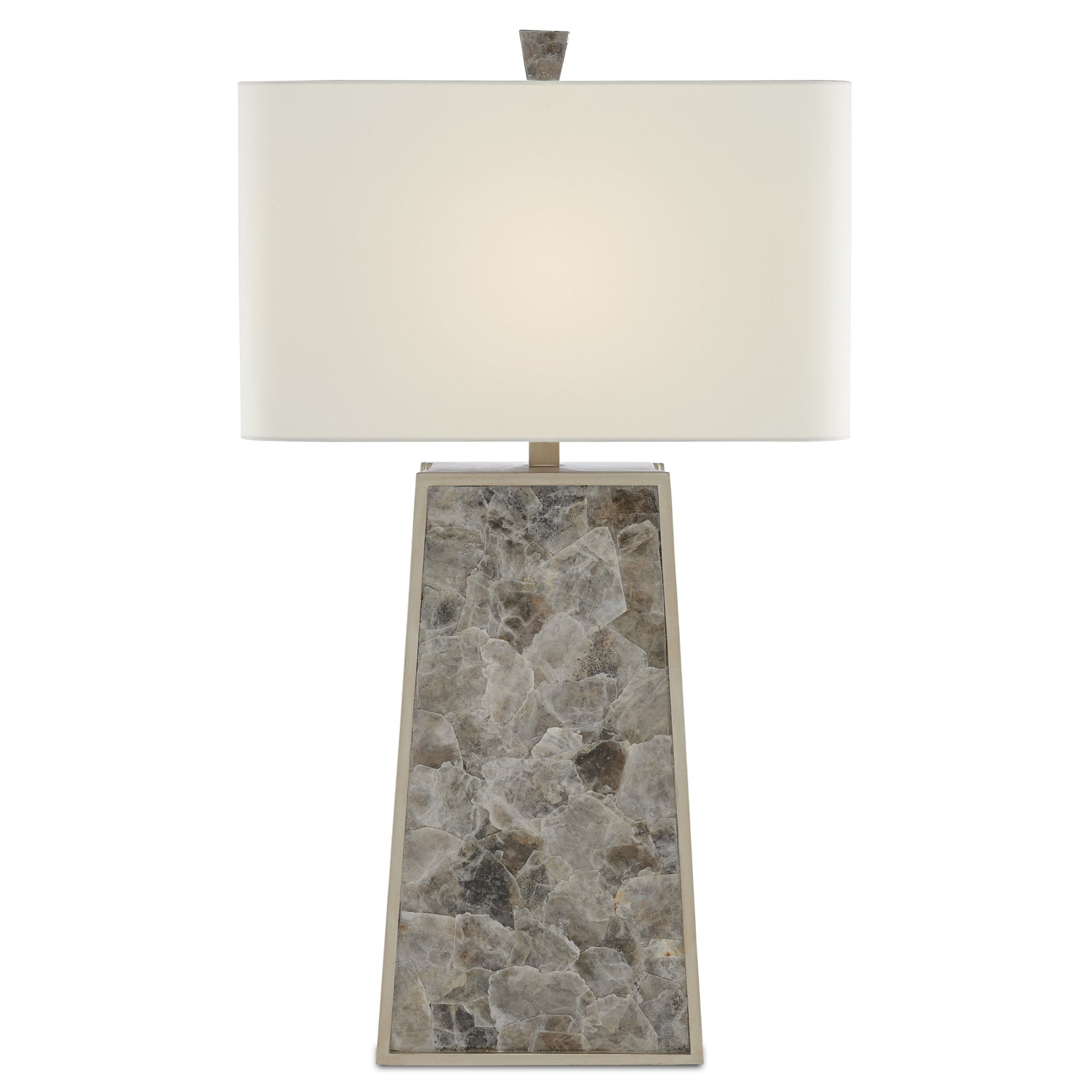 Calloway Table Lamp - Light Mica/Silver Leaf