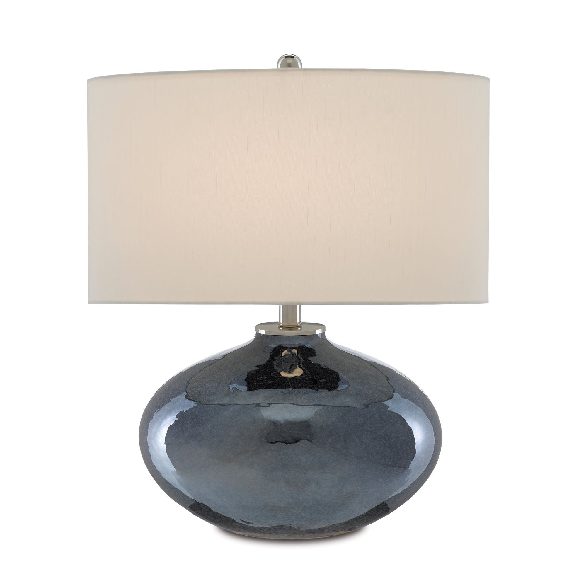 Lucent Blue Table Lamp - Blue Plated/Polished Nickel
