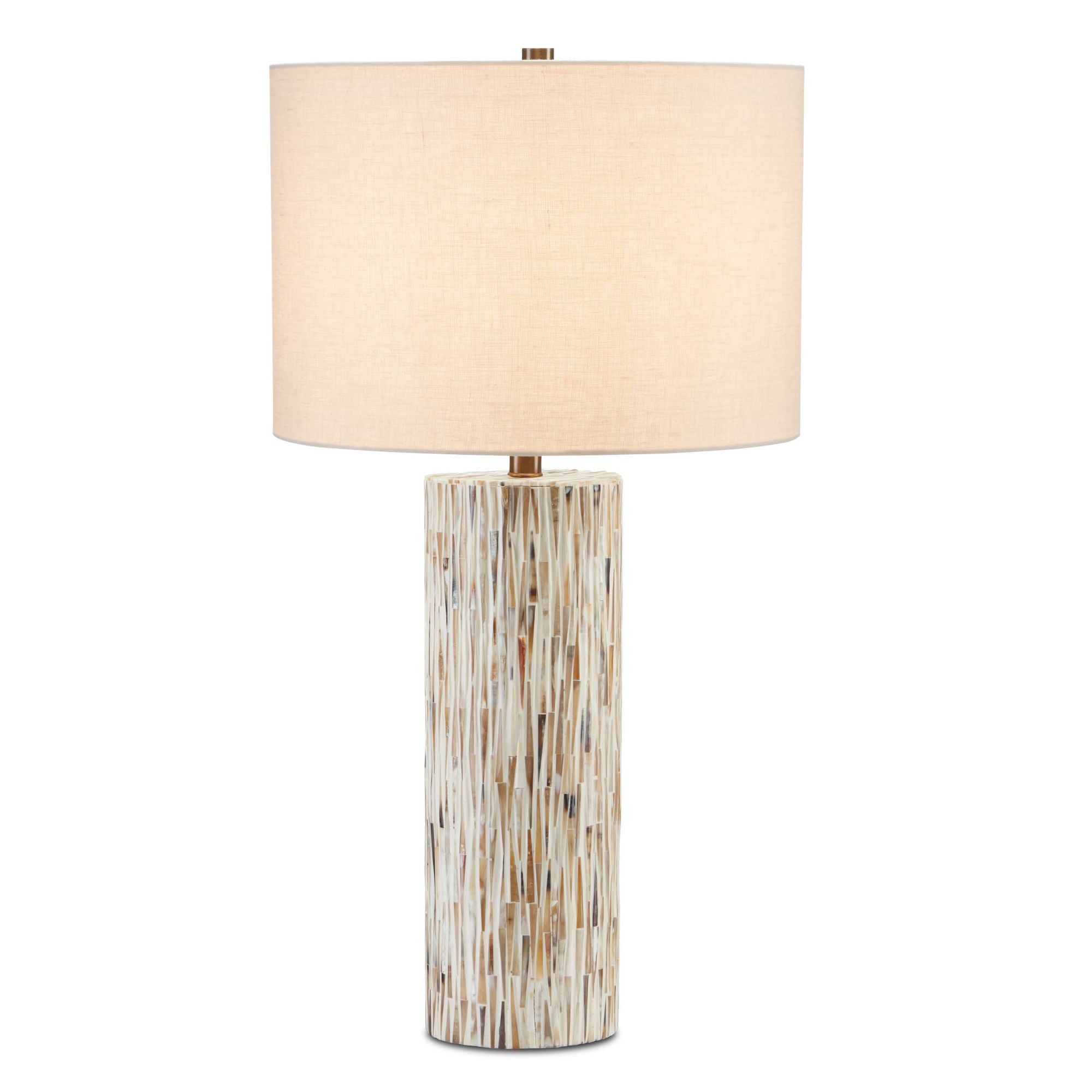 Aquila Table Lamp - Natural Bone/Antique Brass