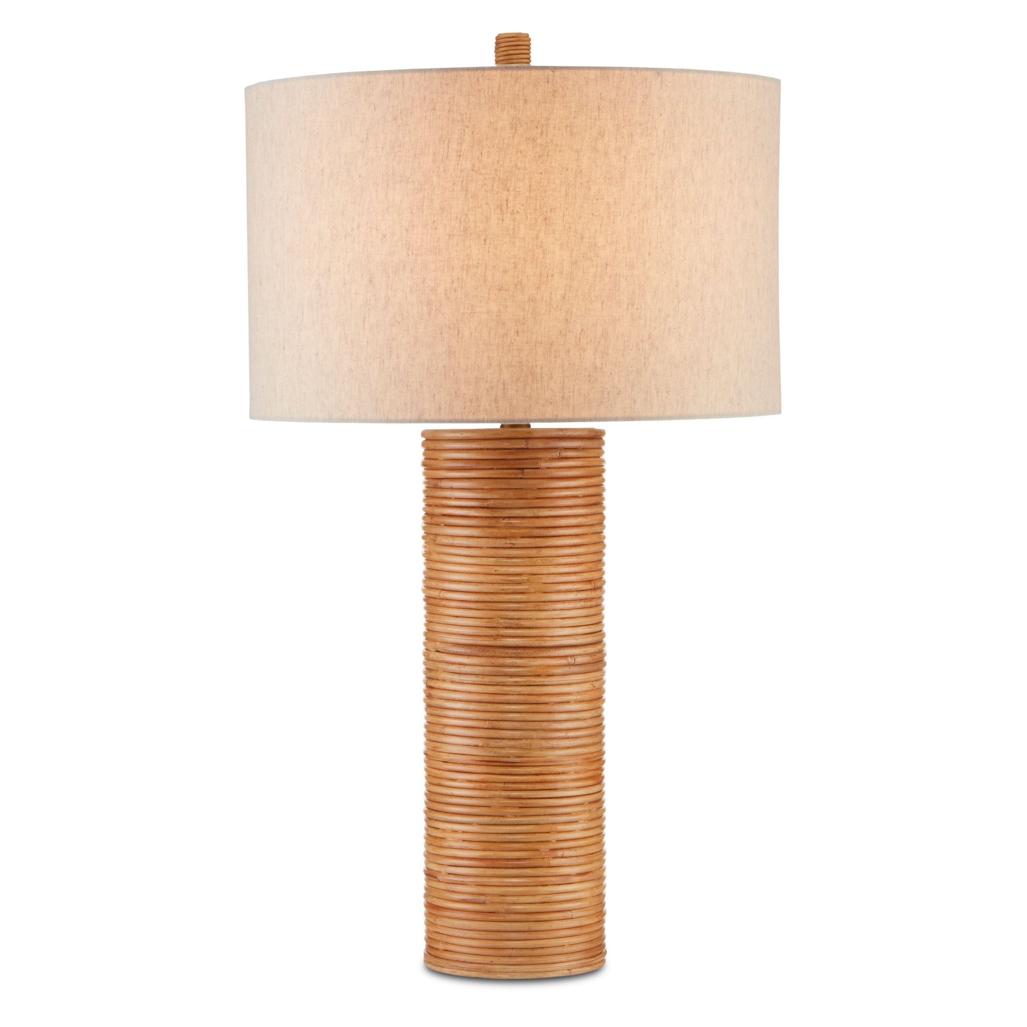 Salome Table Lamp - Brass/Natural Rattan