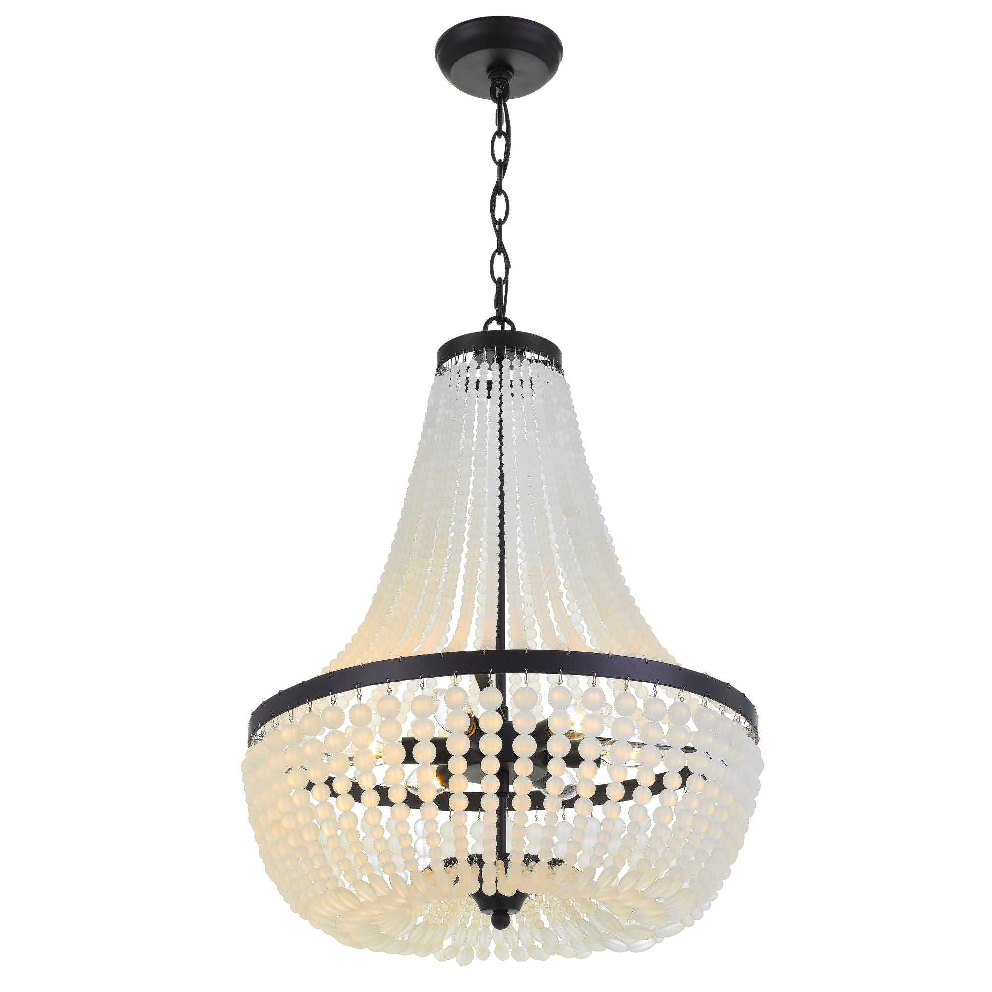 Rylee 18.75'' Matte Black Chandelier Black 18.75"W x 24.25"H x 18.75"D