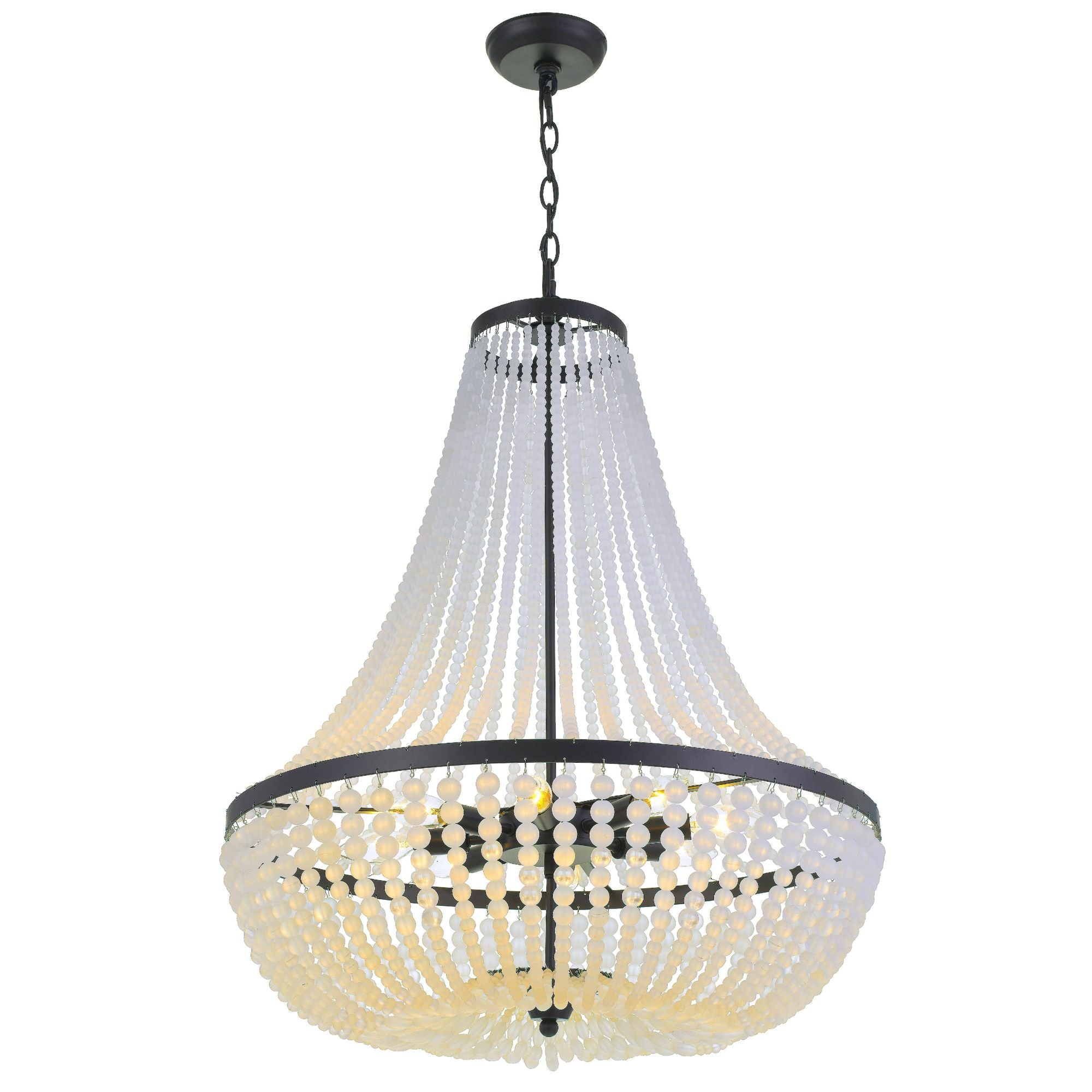 Rylee 24.75'' Matte Black Chandelier Black 24.75"W x 31.25"H x 24.75"D