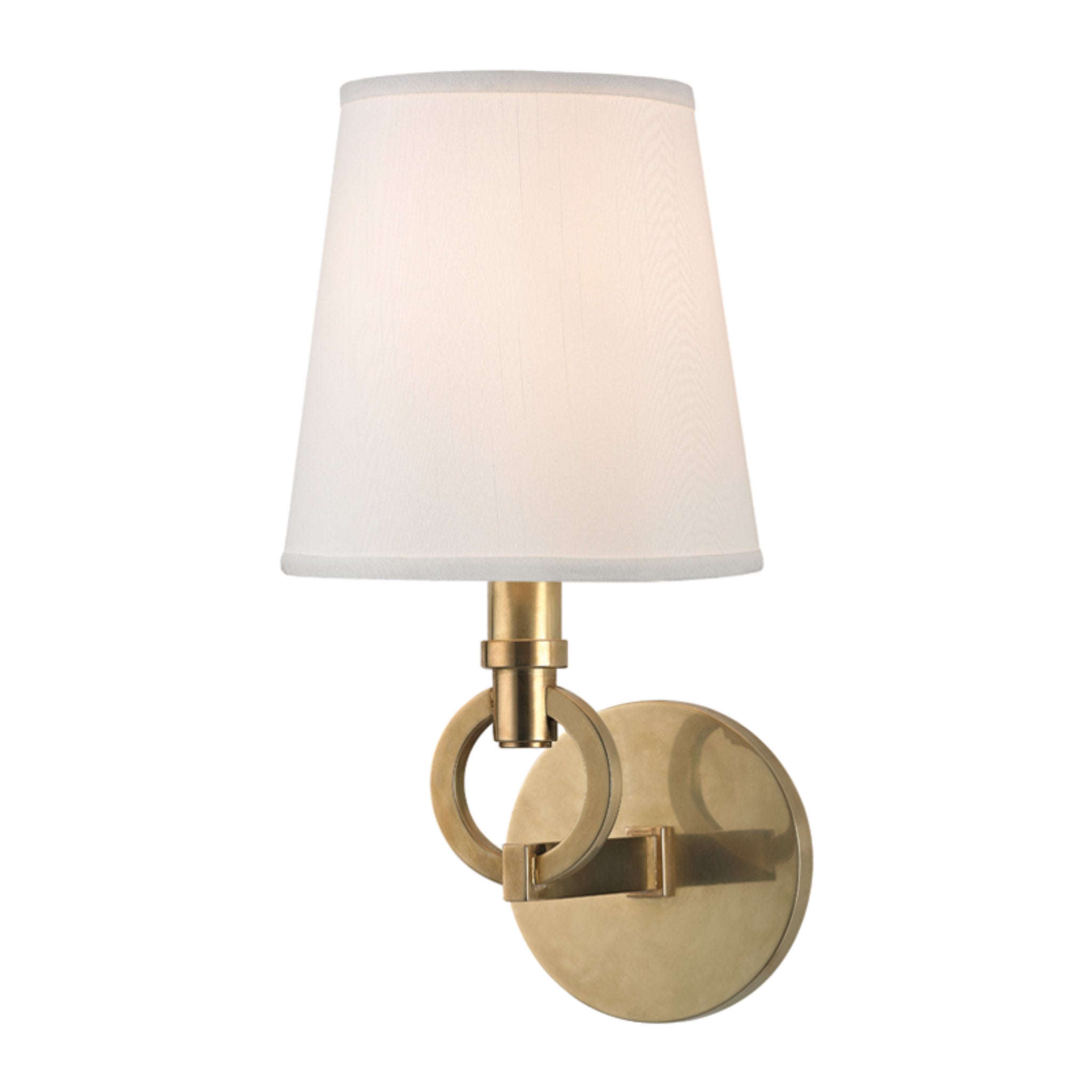 Malibu 1-Light Wall Sconce in Aged Brass 6.5L x 6.5W x 12.5H