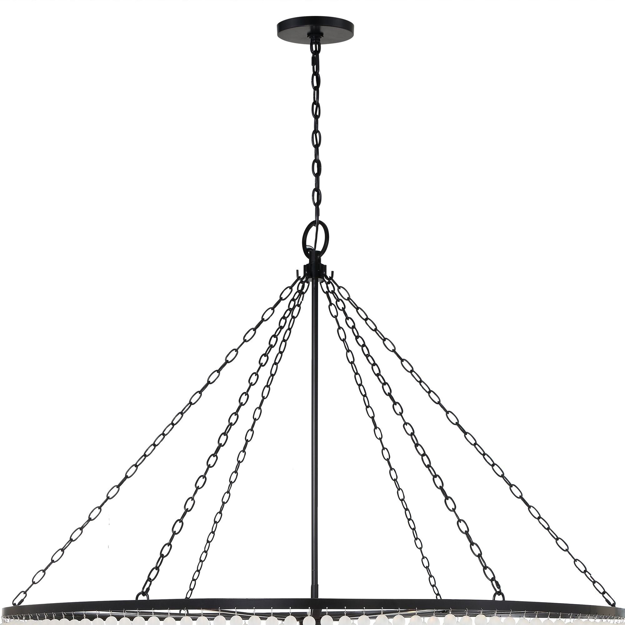 Rylee 60'' Matte Black Chandelier Black 60"W x 77"H x 60"D