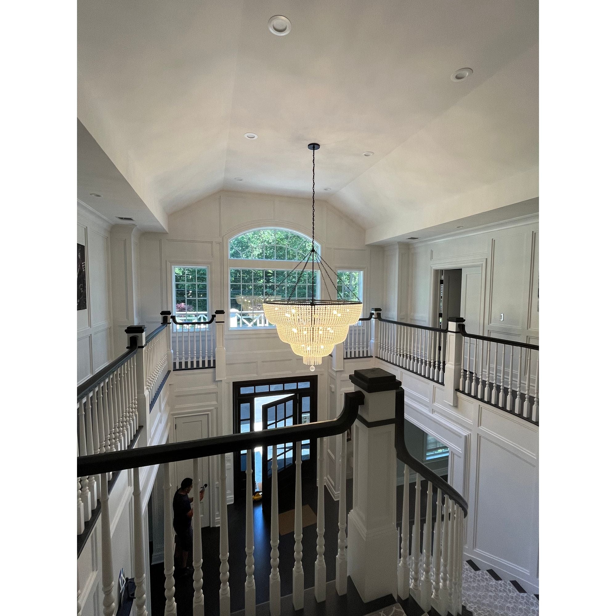 Rylee 60'' Matte Black Chandelier Black 60"W x 77"H x 60"D