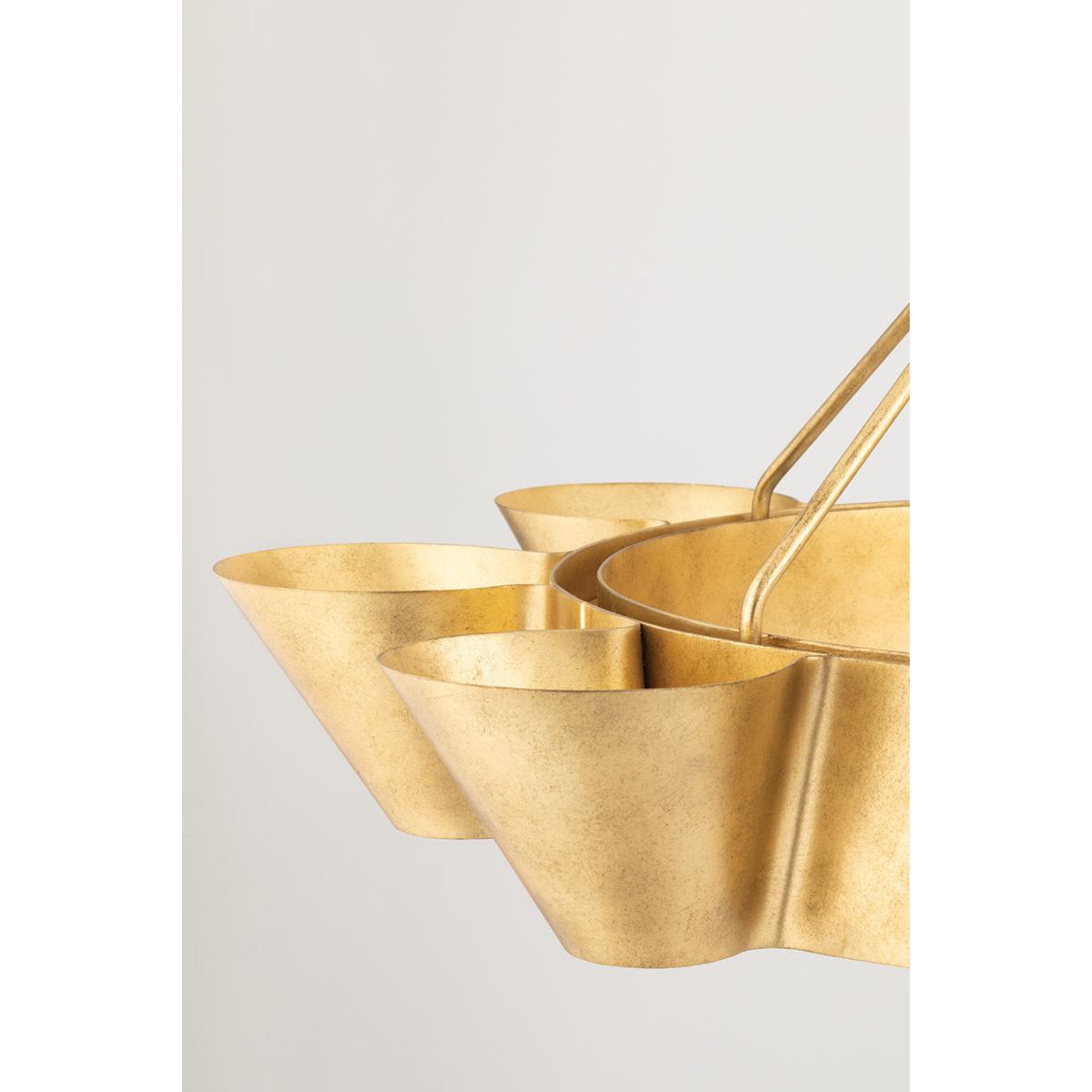 Reeve 8-Light Chandelier in Vintage Gold Leaf 37.5L x 37.5W x 18H