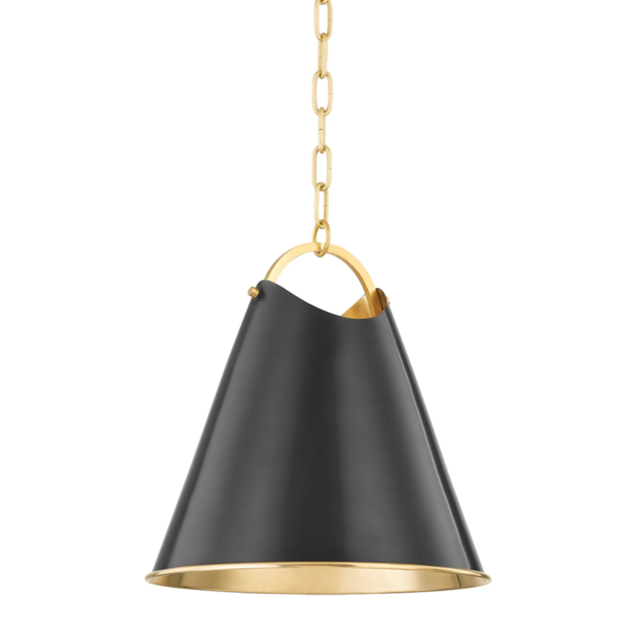 Burnbay 1-Light Pendant in Aged Old Bronze 13.75L x 13.75W x 14.5H